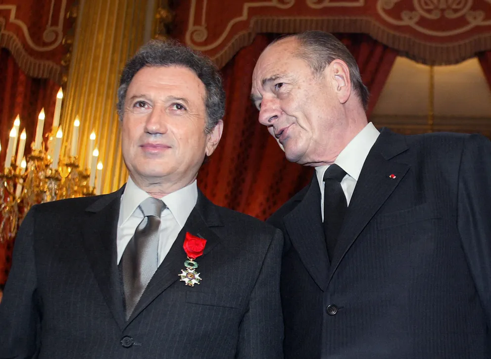 Jacques Chirac et Michel Drucker | photo : Getty Images
