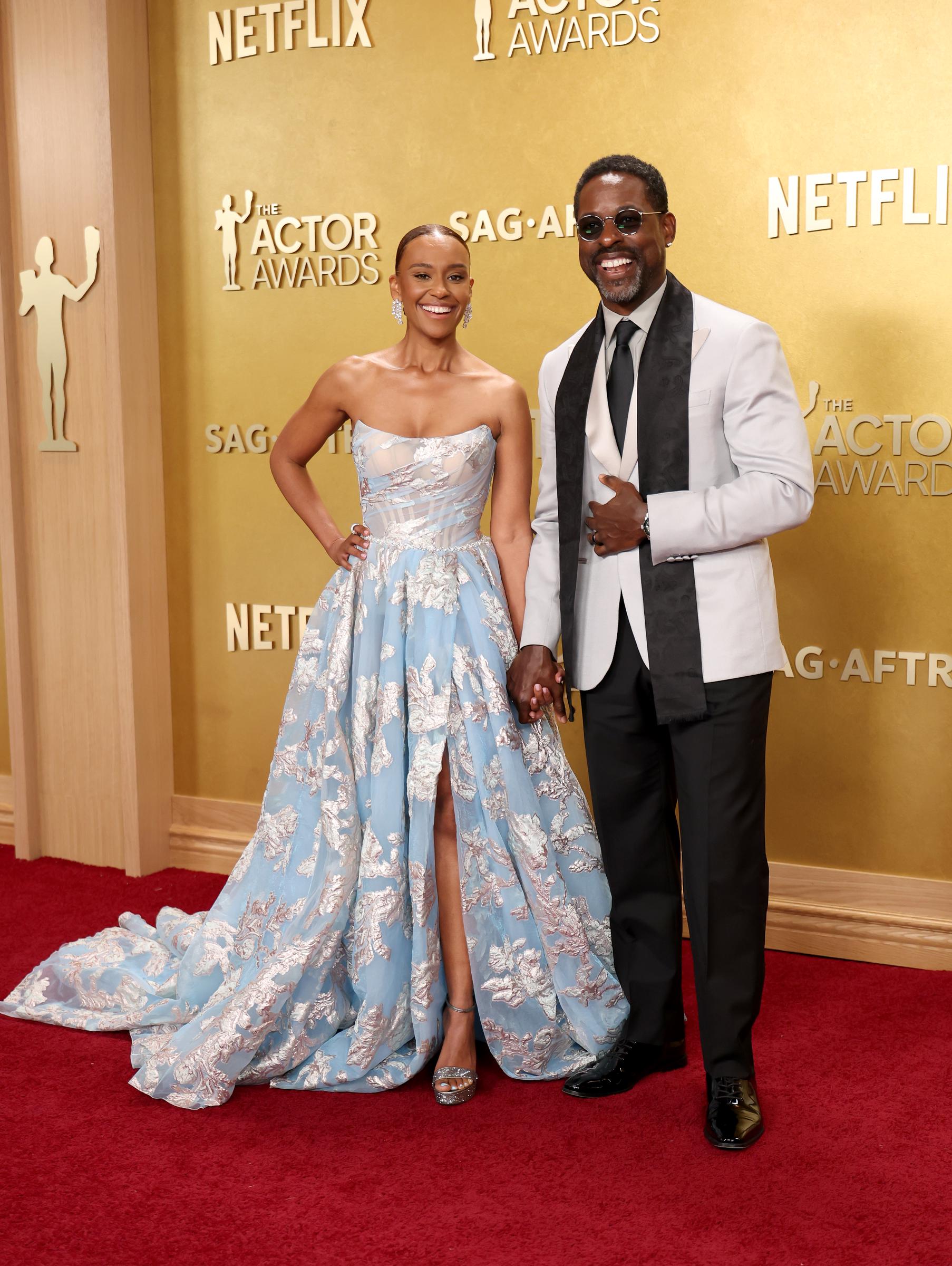 Ryan Michelle Bathe and Sterling K. Brown attend the 32nd Annual Actor Awards at Shrine Auditorium & Expo Hall | Source: Getty Images