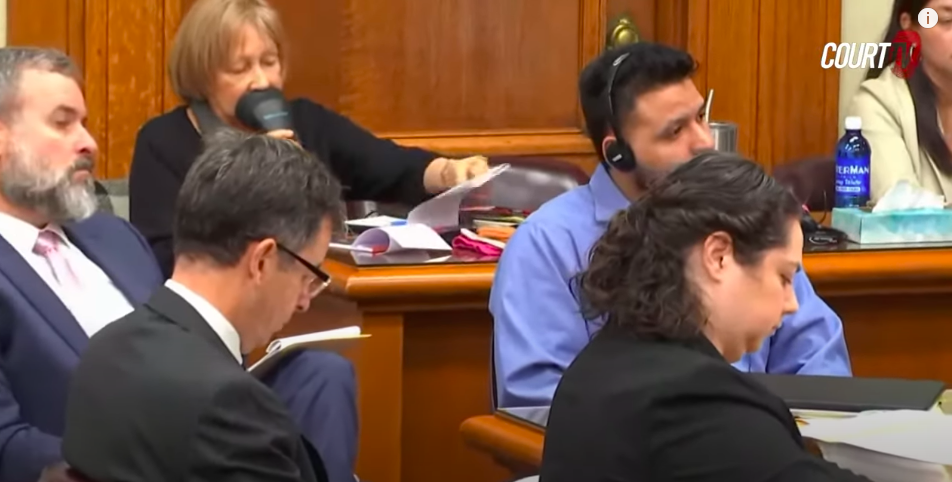 Jose Ibarra and his defense team. | Source: YouTube/Court TV