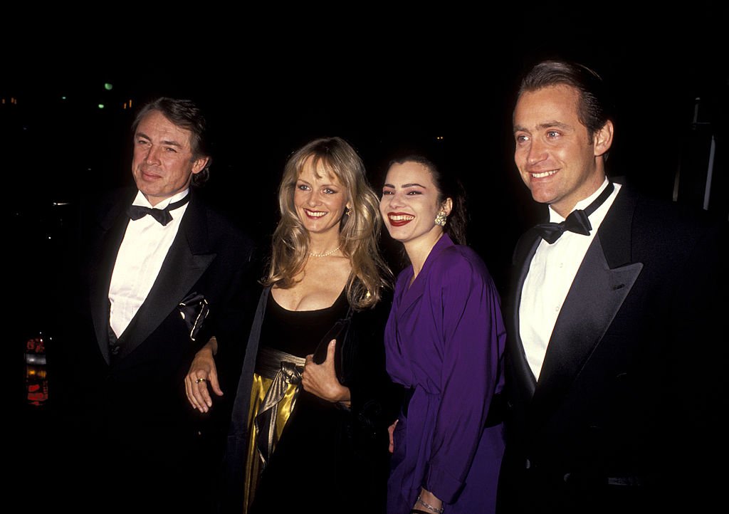 Twiggy and husband Leigh Lawson, Fran Drescher and husband Peter Marc Jacobson on October 28 1991| Source: Getty Images
