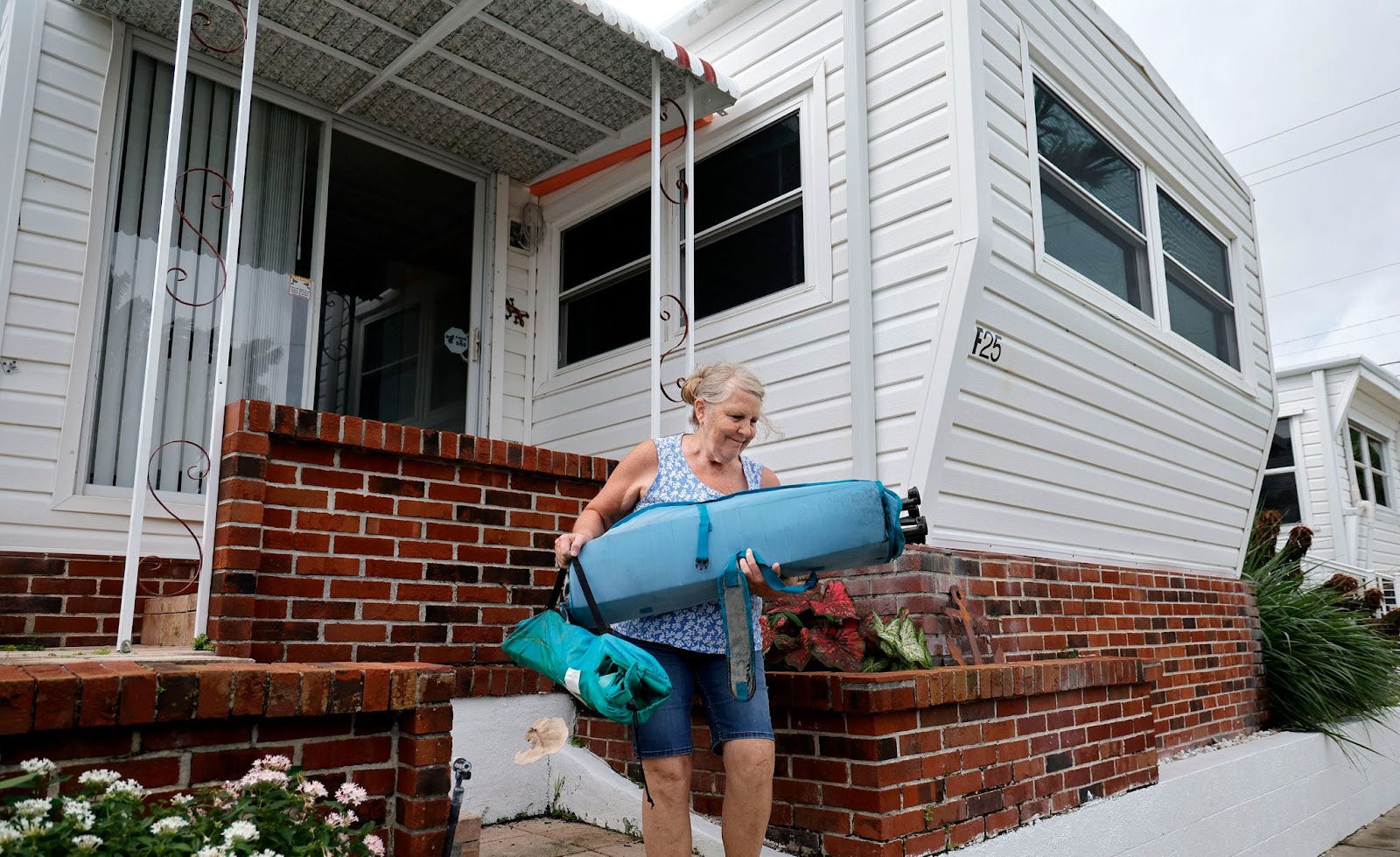 A woman preparing for Hurricane Milton. | Source: Getty Images