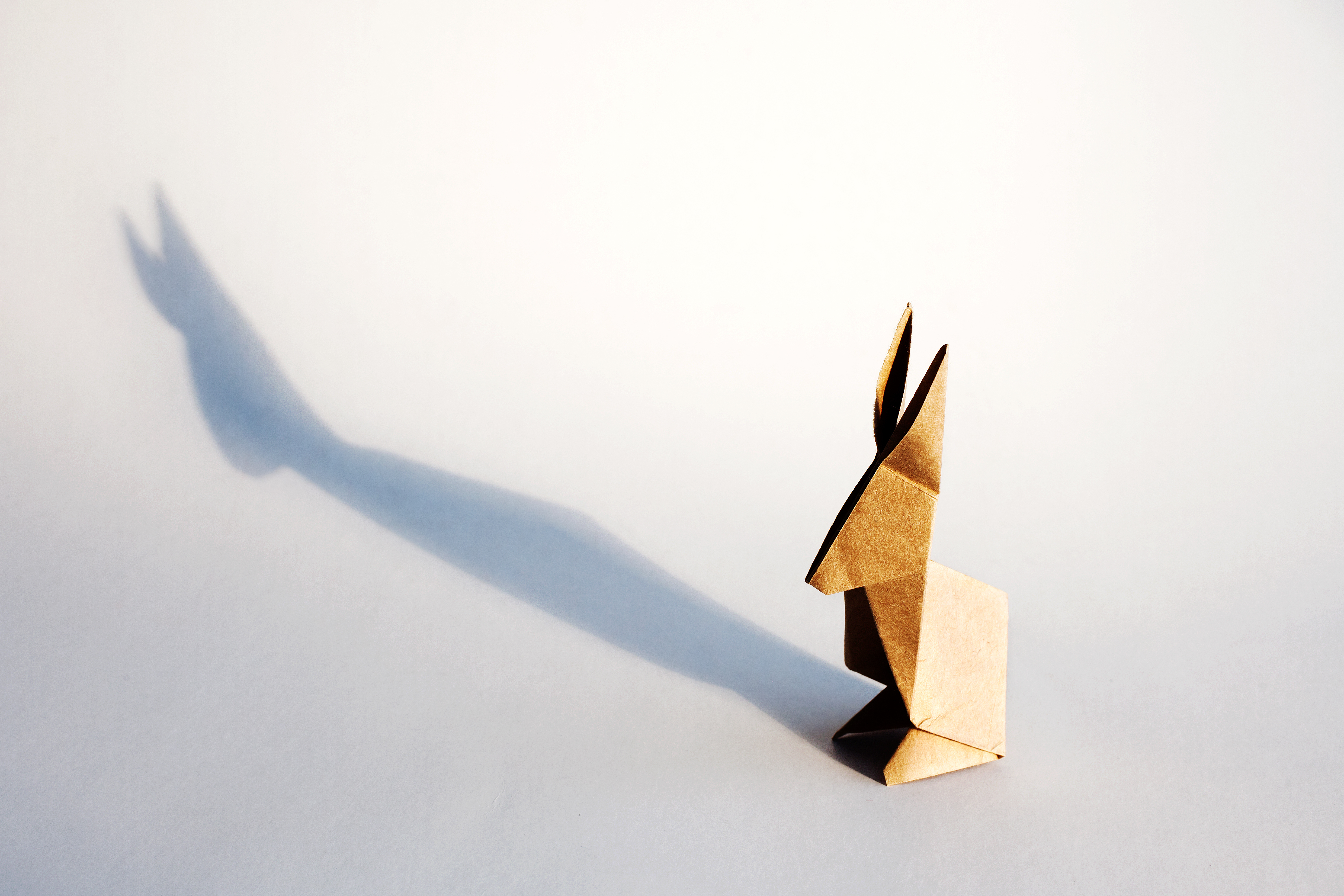 Brown origami rabbit | Source: Shutterstock