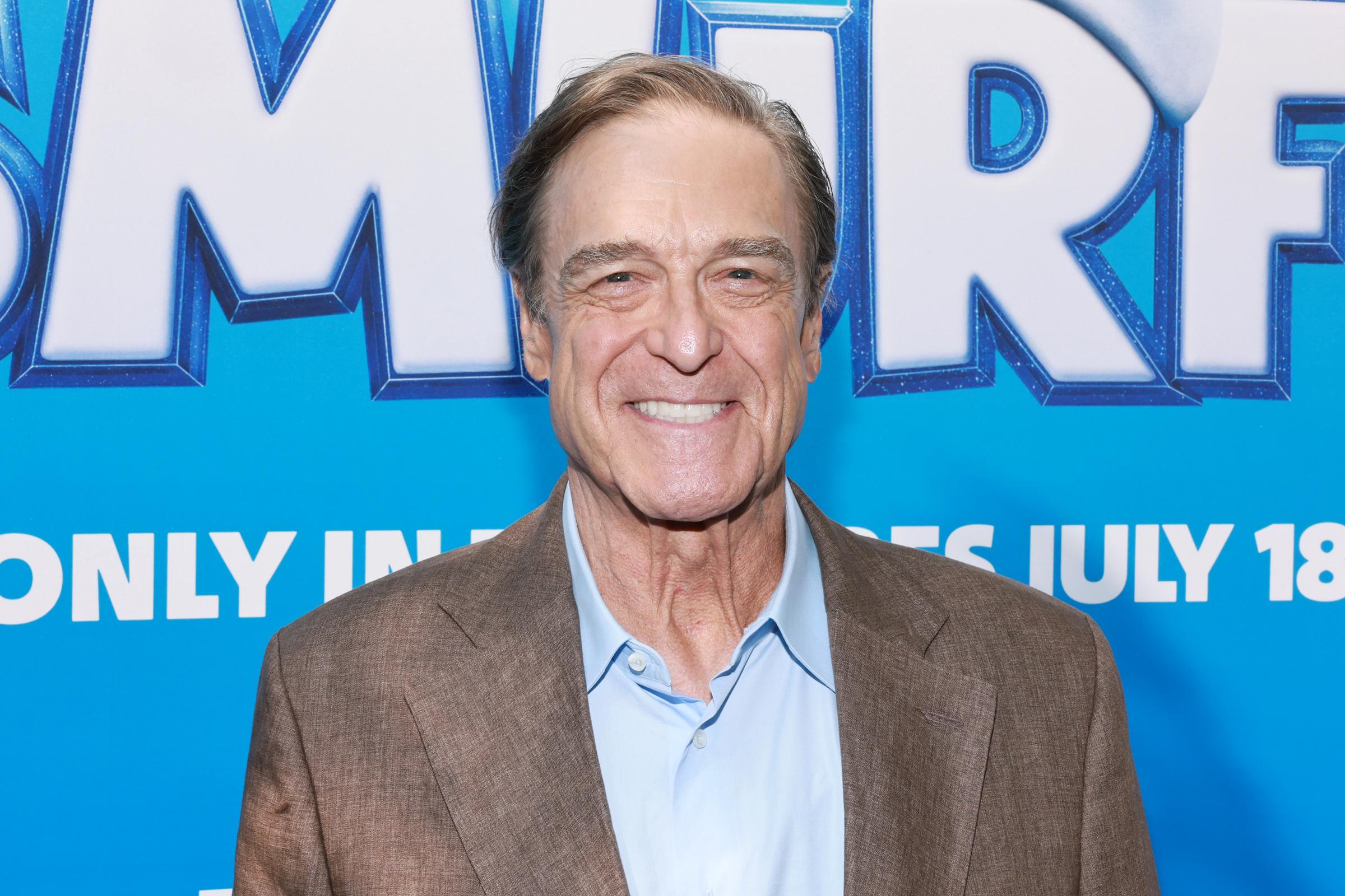 John Goodman attends the "Smurfs" New York screening at SVA Theater on July 15, 2025, in New York City.