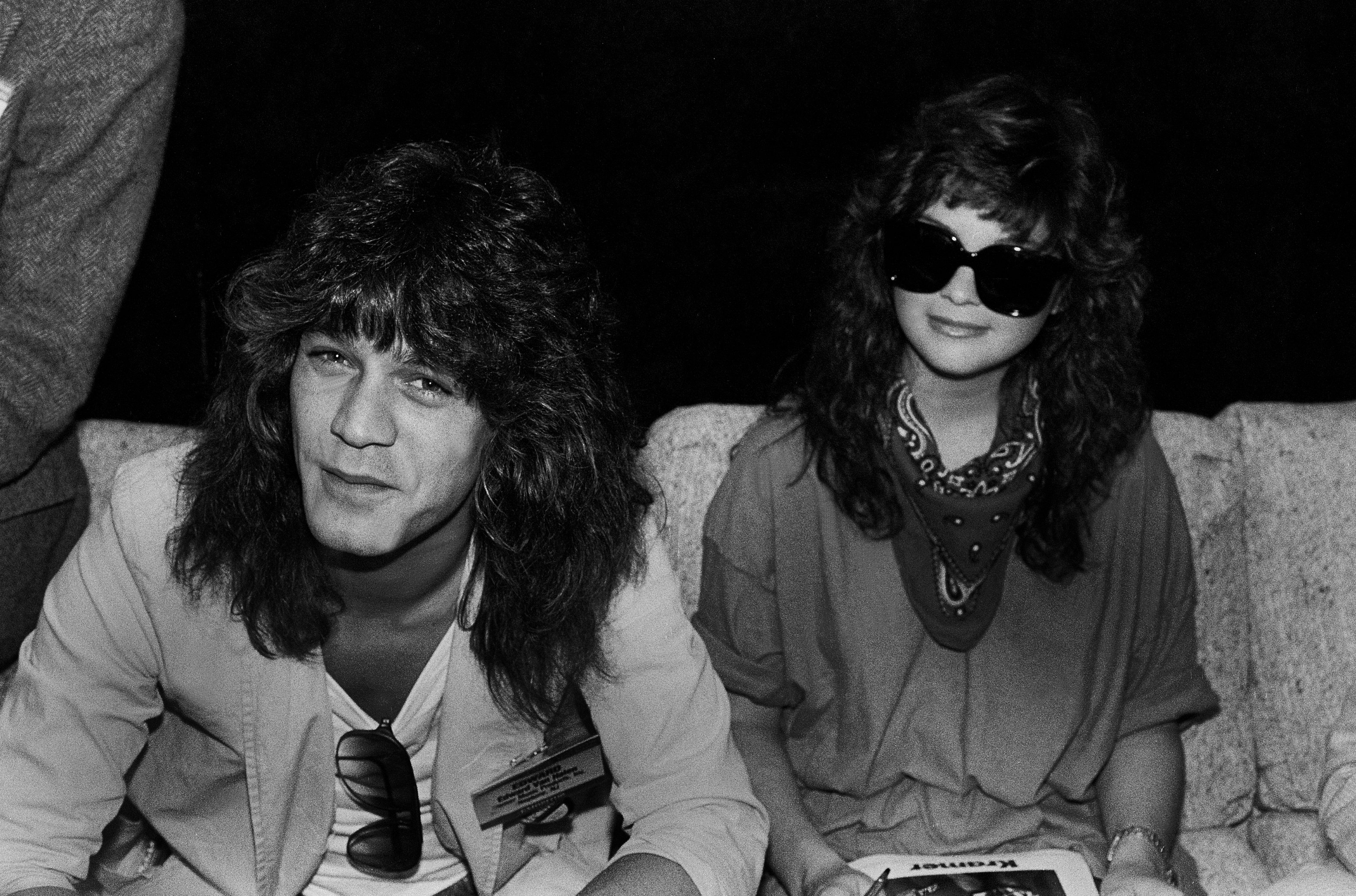 Eddie Van Halen and Valerie Bertinelli attend the NAMM (or National Association of Music Merchants) Show at McCormick Place, Chicago, Illinois, June 19, 1983 | Source: Getty Images 
