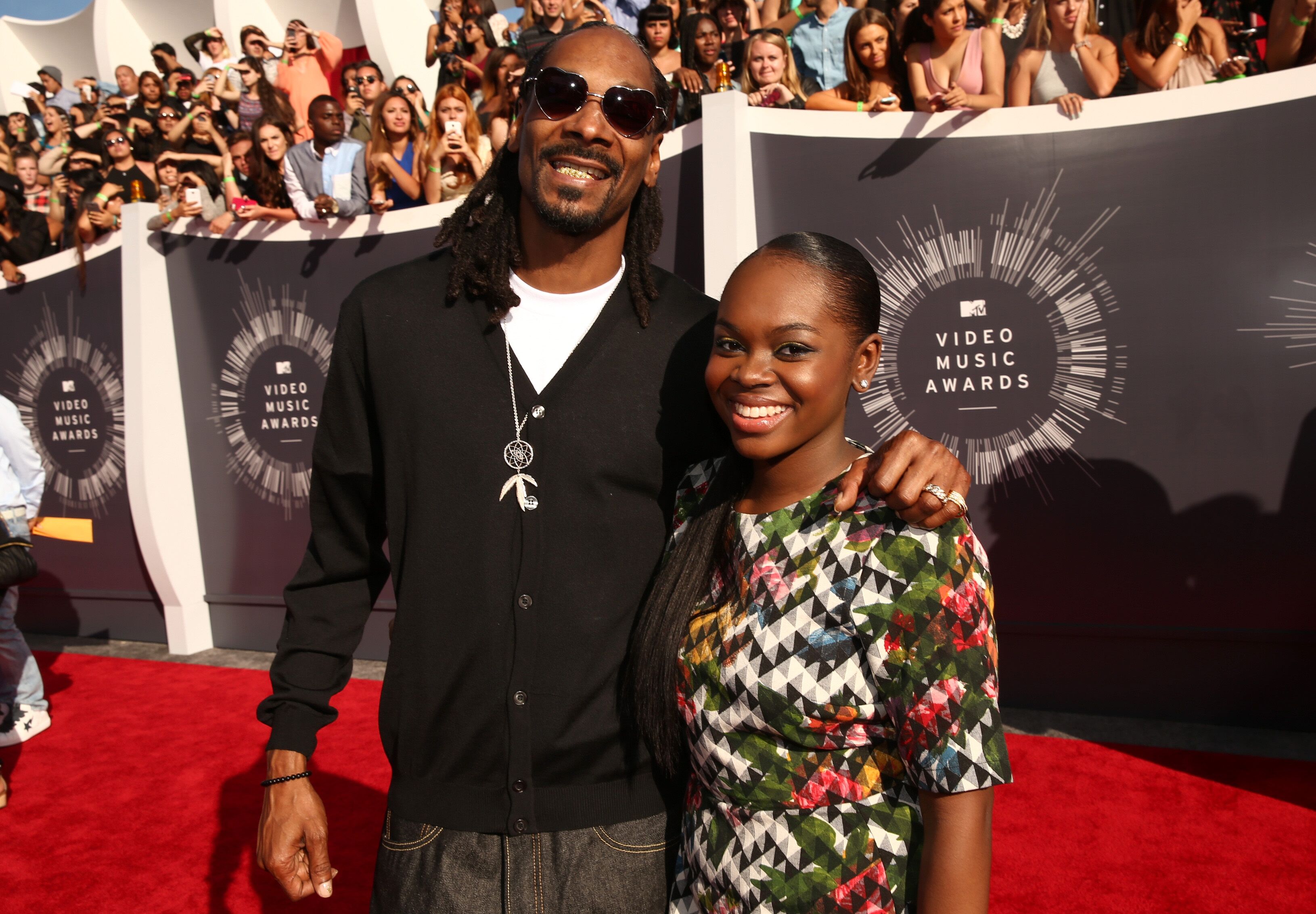 Snoop Dogg and daughter Cori Broadus at the Video Music Awards in 2014 | Source: Getty IMages