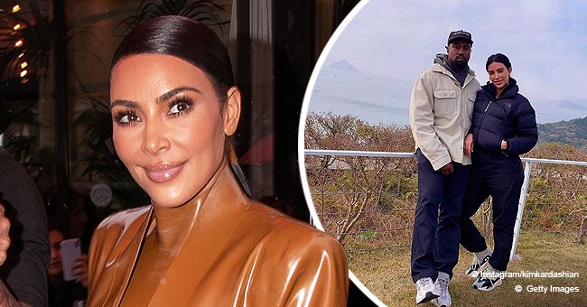 Kim Kardashian Looks Cute In A Sweet Throwback Photo Posing With Husband Kanye West In Japan 