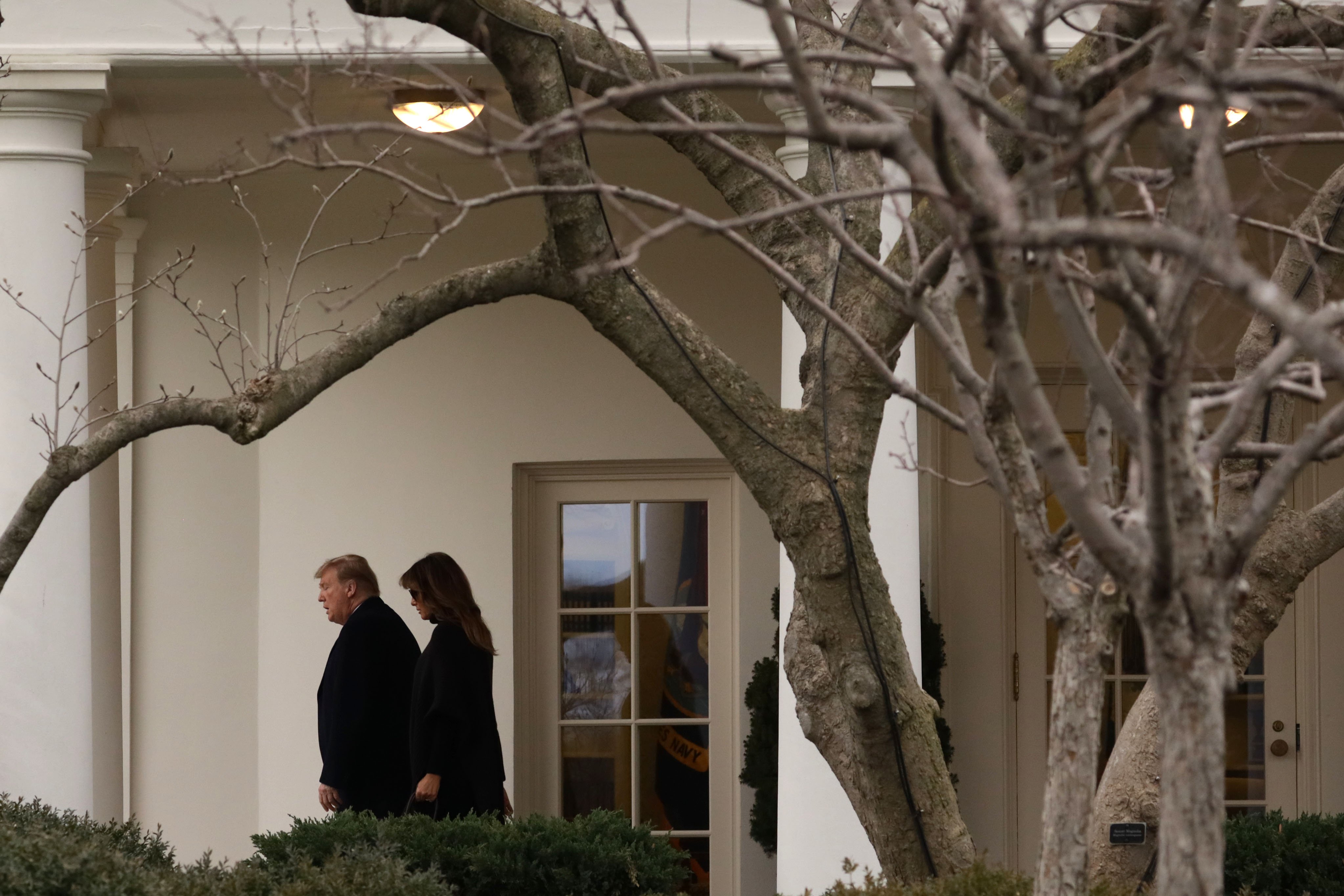 Donald and Melania Trump leaving the White House | Photo: Getty Images