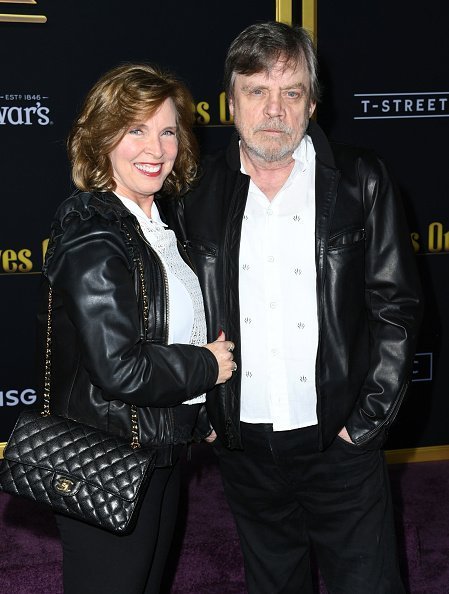 Mark Hamill and Marilou York at Regency Village Theatre on November 14, 2019 in Westwood, California. | Photo: Getty Images