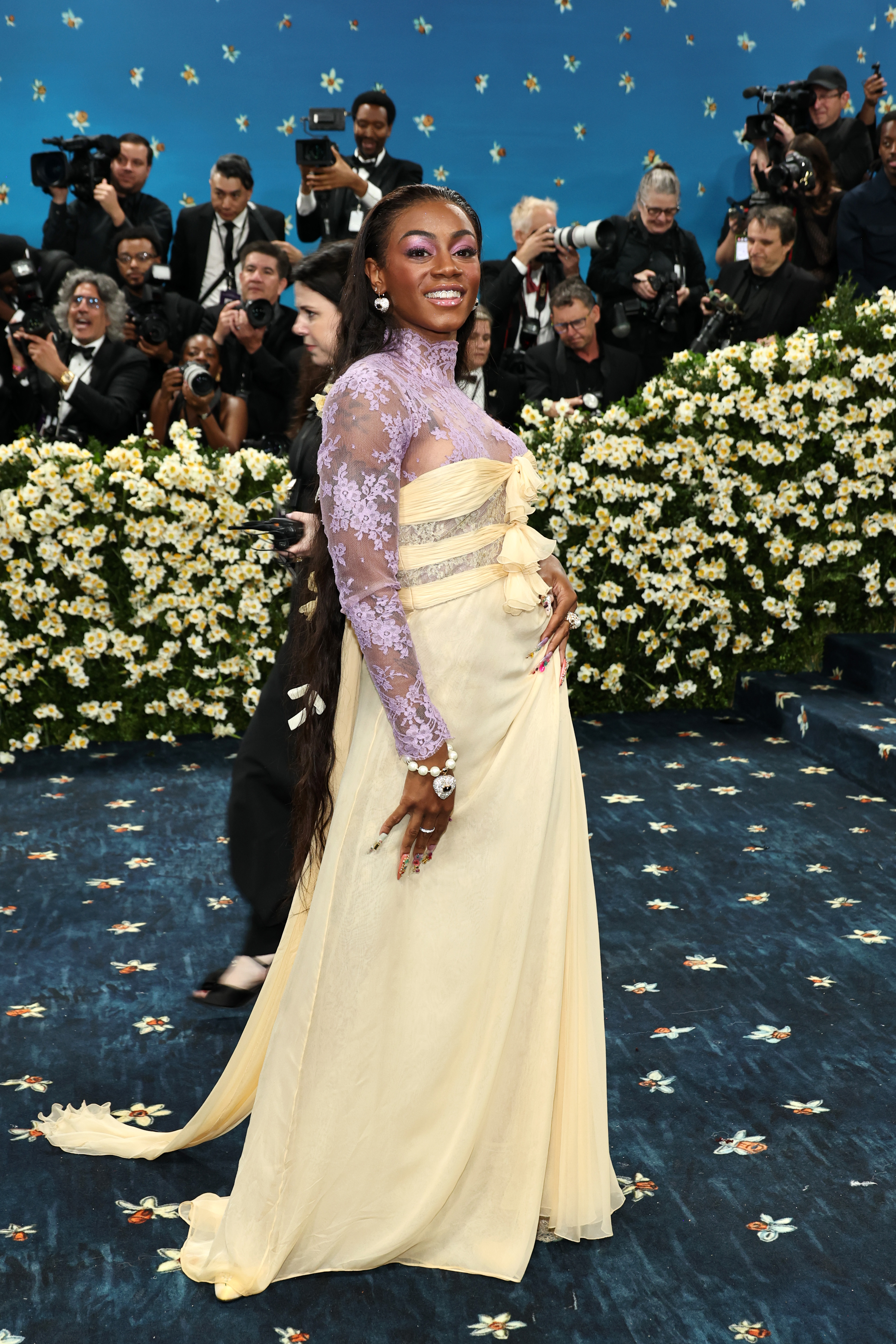 Sha'Carri Richardson attends the Met Gala at the Metropolitan Museum of Art on May 5, 2025, in New York City | Source: Getty Images