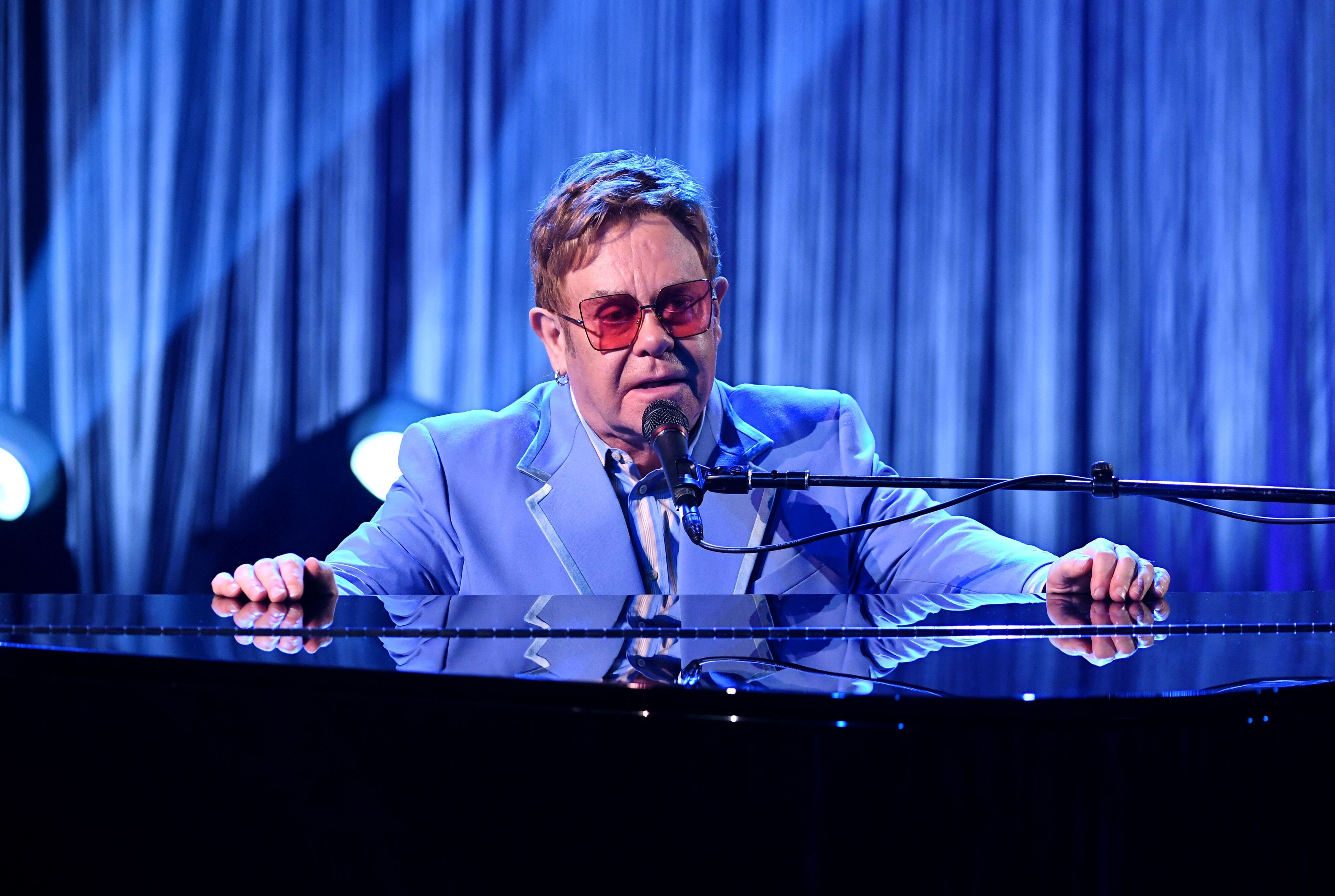 Elton John performs live on stage at iHeartRadio ICONS with Elton John: Celebrating The Launch Of Elton John’s Autobiography, "Me" at the iHeartRadio Theater Los Angeles | Photo: Getty Images
