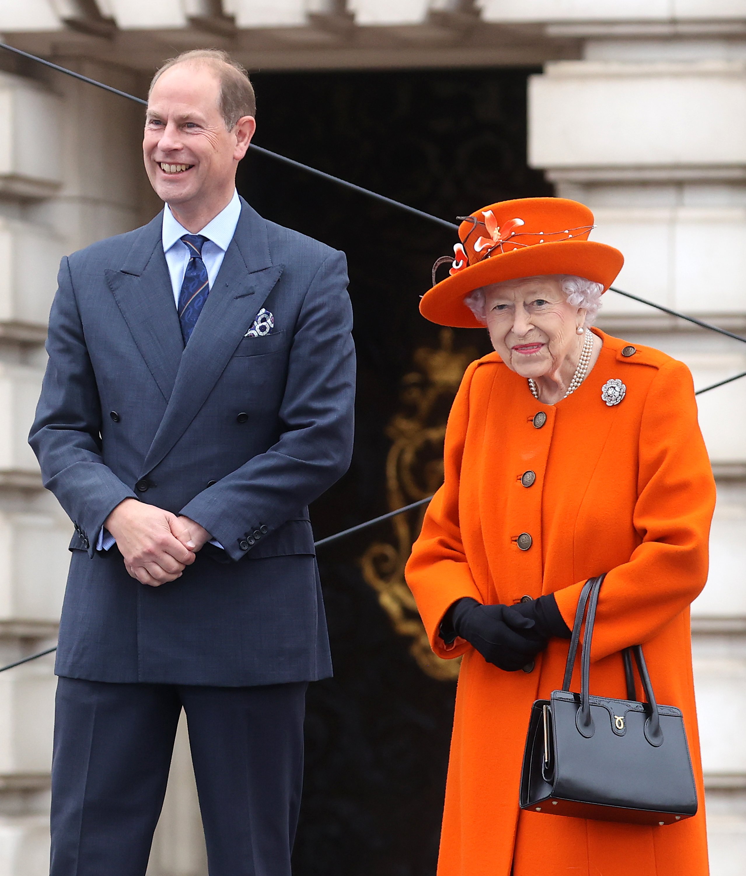 Prince Edward and Queen Elizabeth II in London 2022. | Source: Getty Images 
