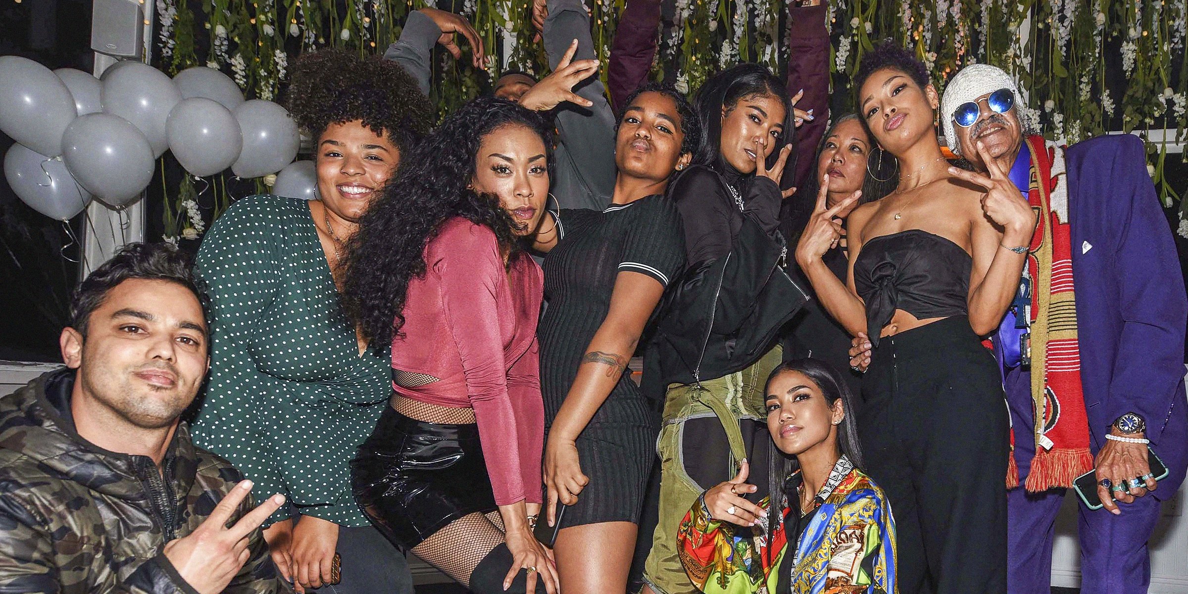 Jhené and Her Family Pose for a Photo | Source: Getty Images