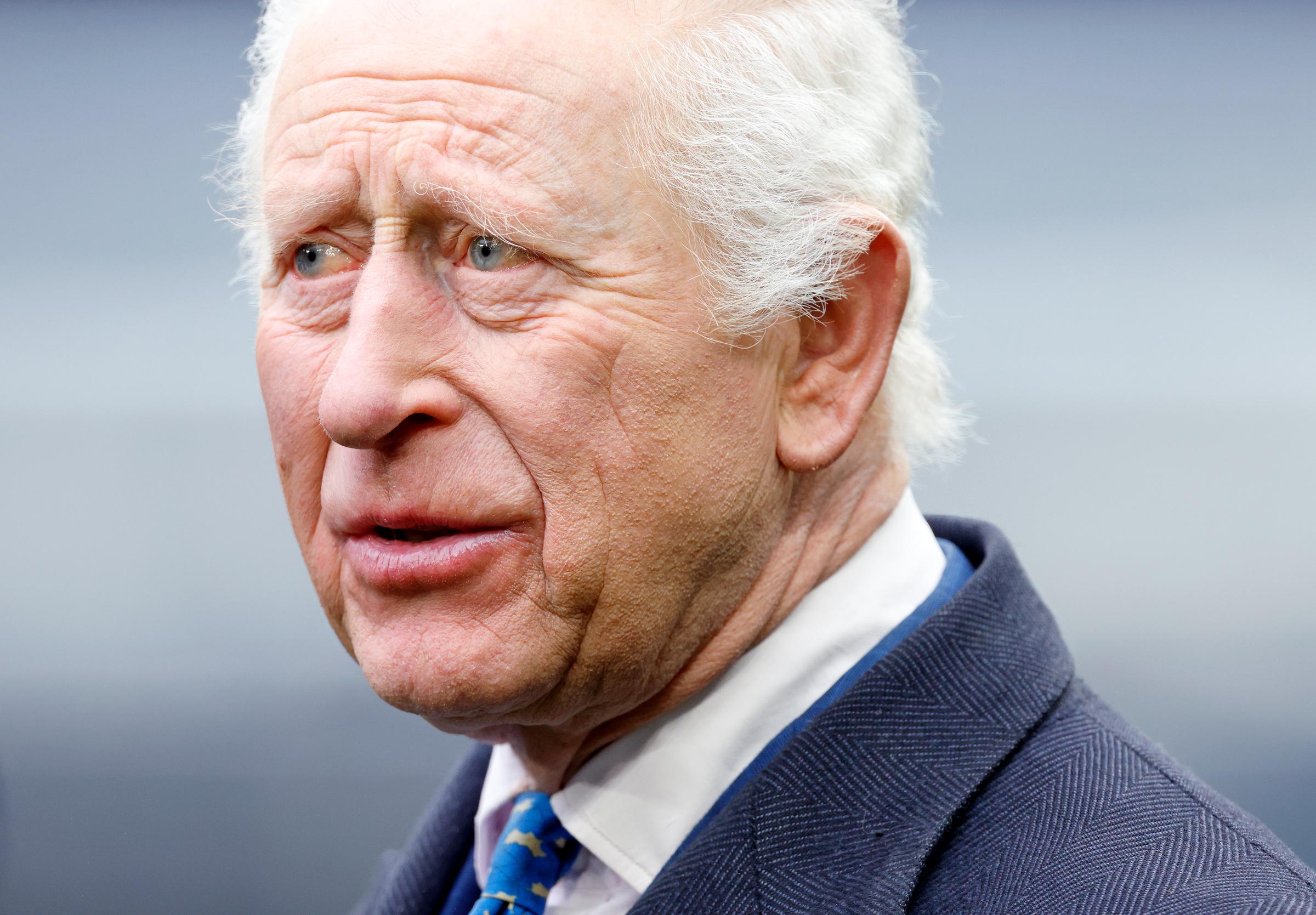 King Charles III during a visit to Tottenham Hotspur Stadium on February 12, 2025, in London, England. | Source: Getty Images