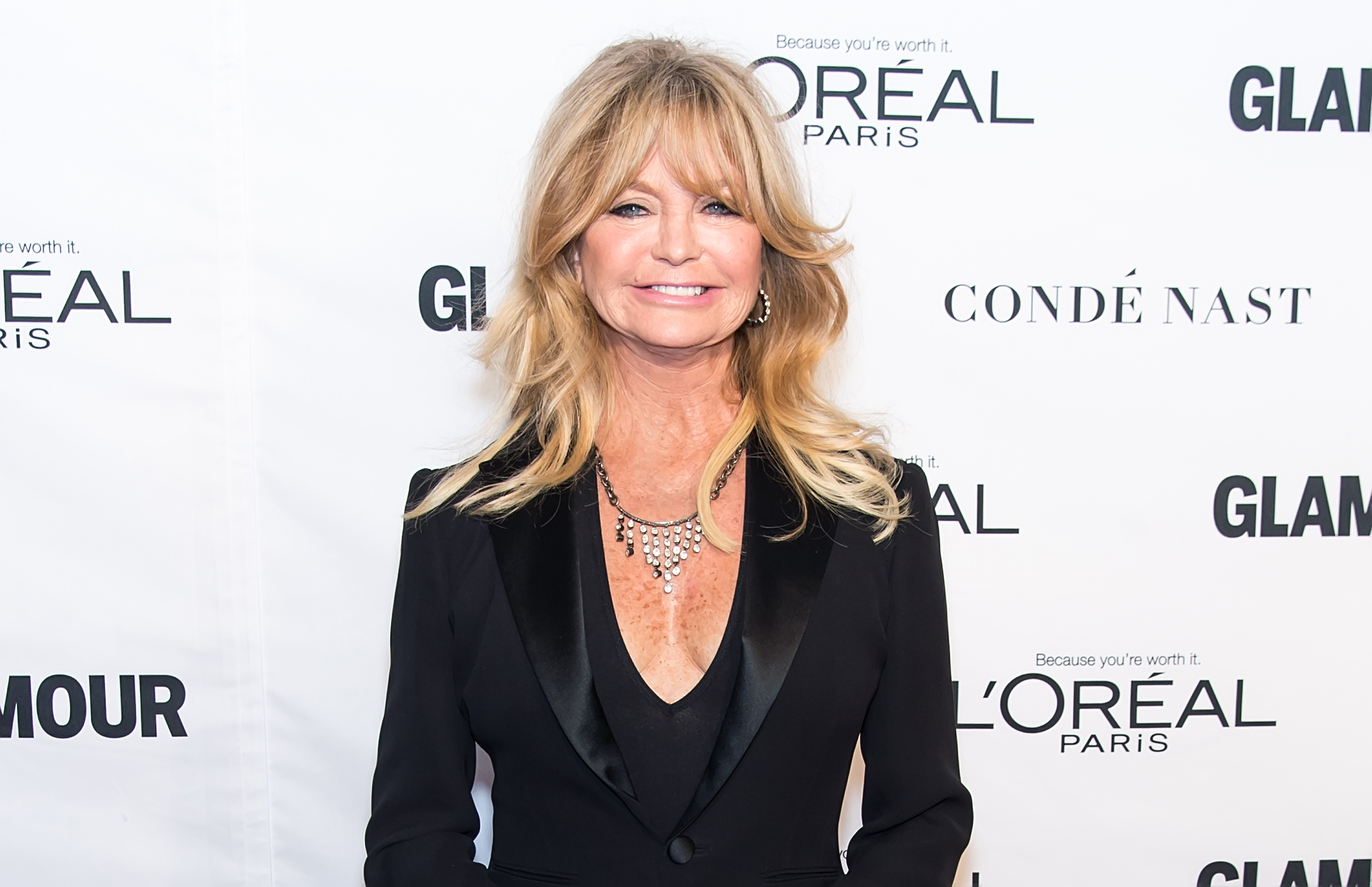 Goldie Hawn attends Glamour's 25th Anniversary Women Of The Year Awards at Carnegie Hall on November 9, 2015 in New York City | Source: Getty Images