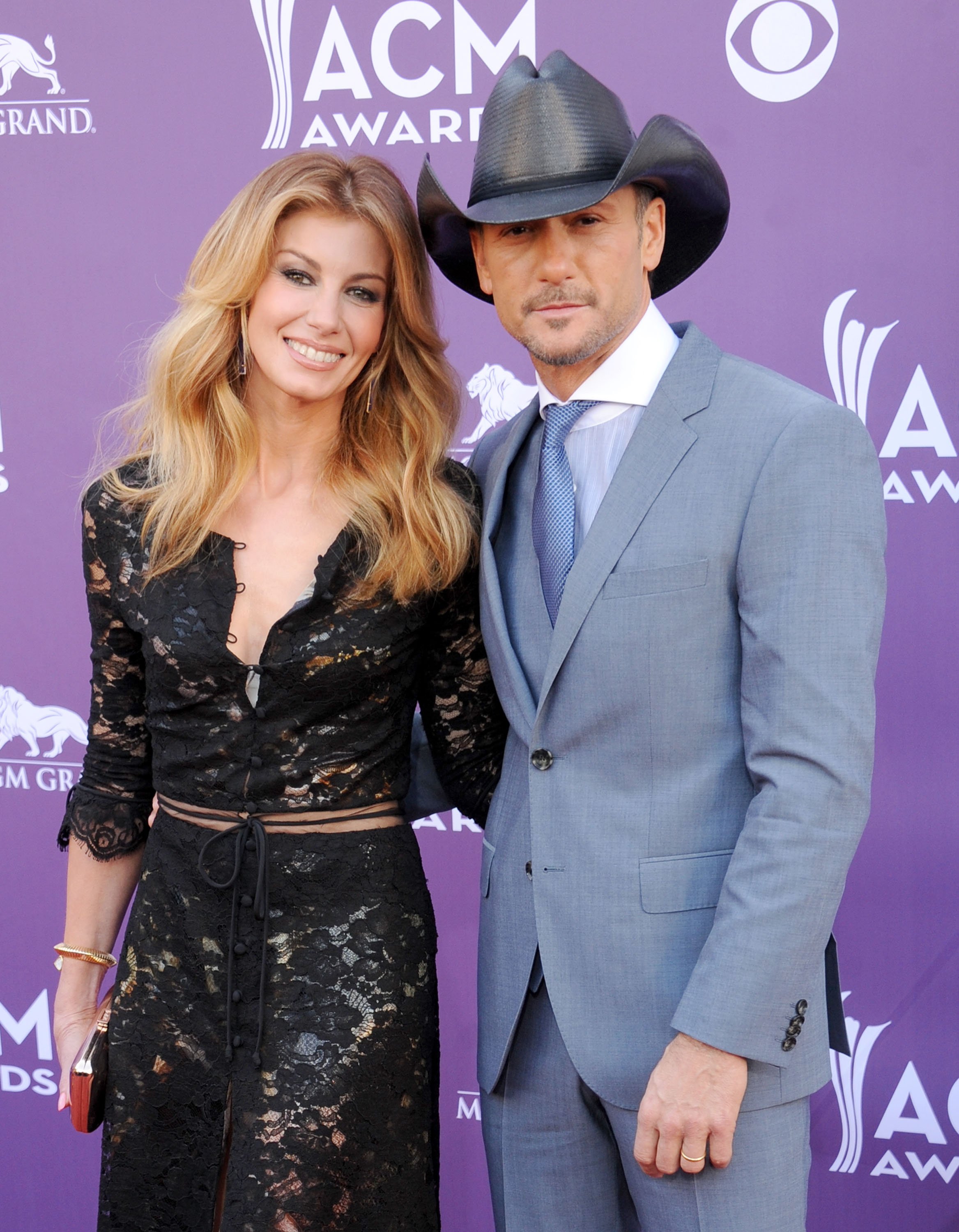 Faith Hill and Tim McGraw arrive at the 48th Annual Academy Of Country Music Awards at MGM Grand Garden Arena on April 7, 2013 in Las Vegas, Nevada | Source: Getty Images 