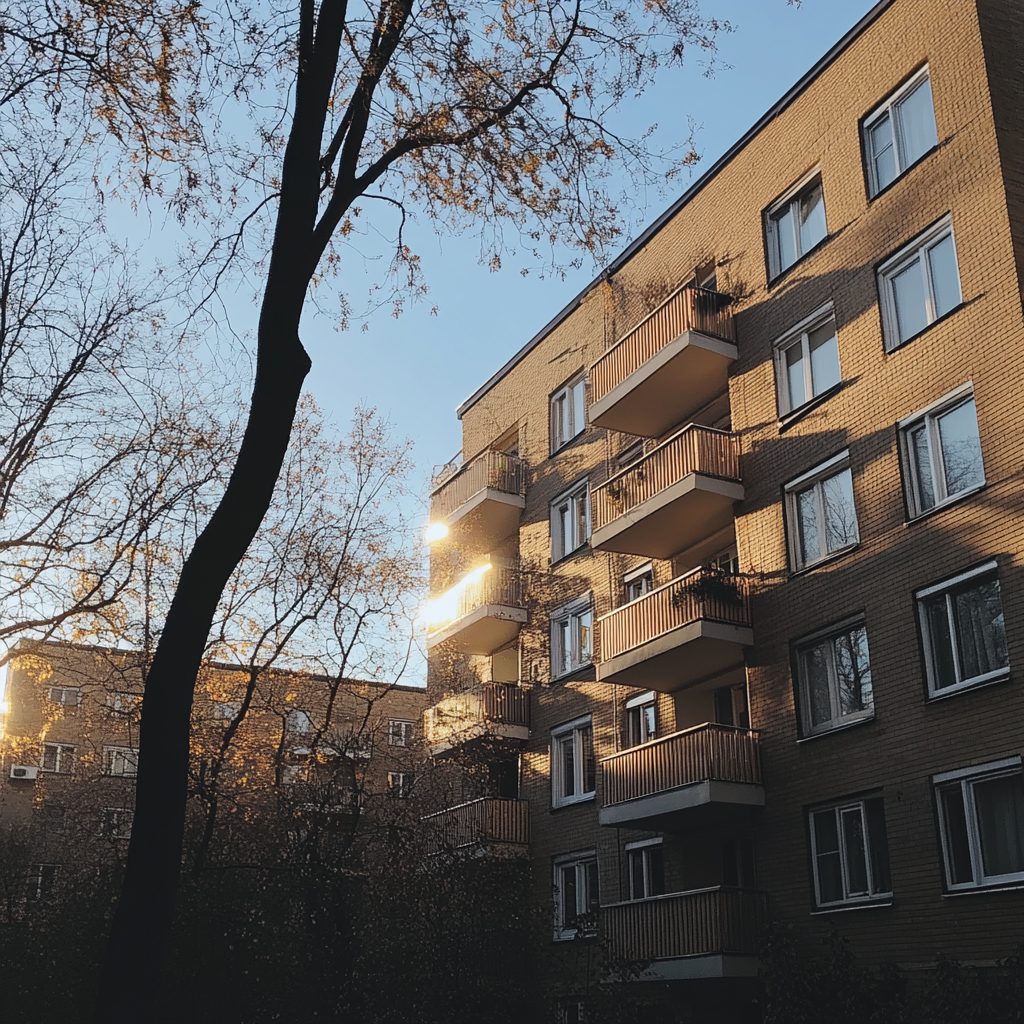 An apartment building | Source: Midjourney