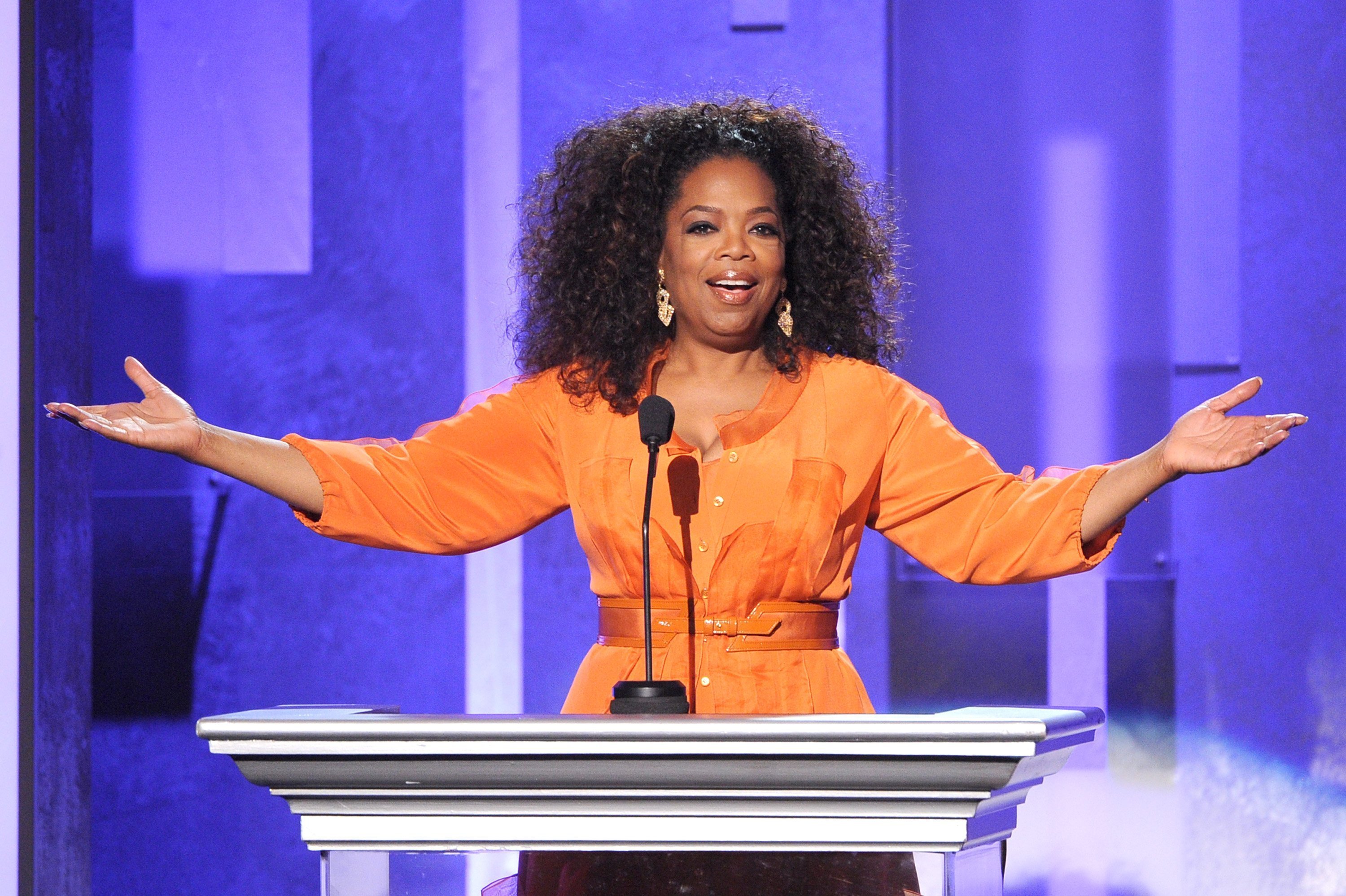 Oprah Winfrey speaks onstage during the 45th NAACP Image Awards presented by TV One at Pasadena Civic Auditorium on February 22, 2014. | Source: Getty Images