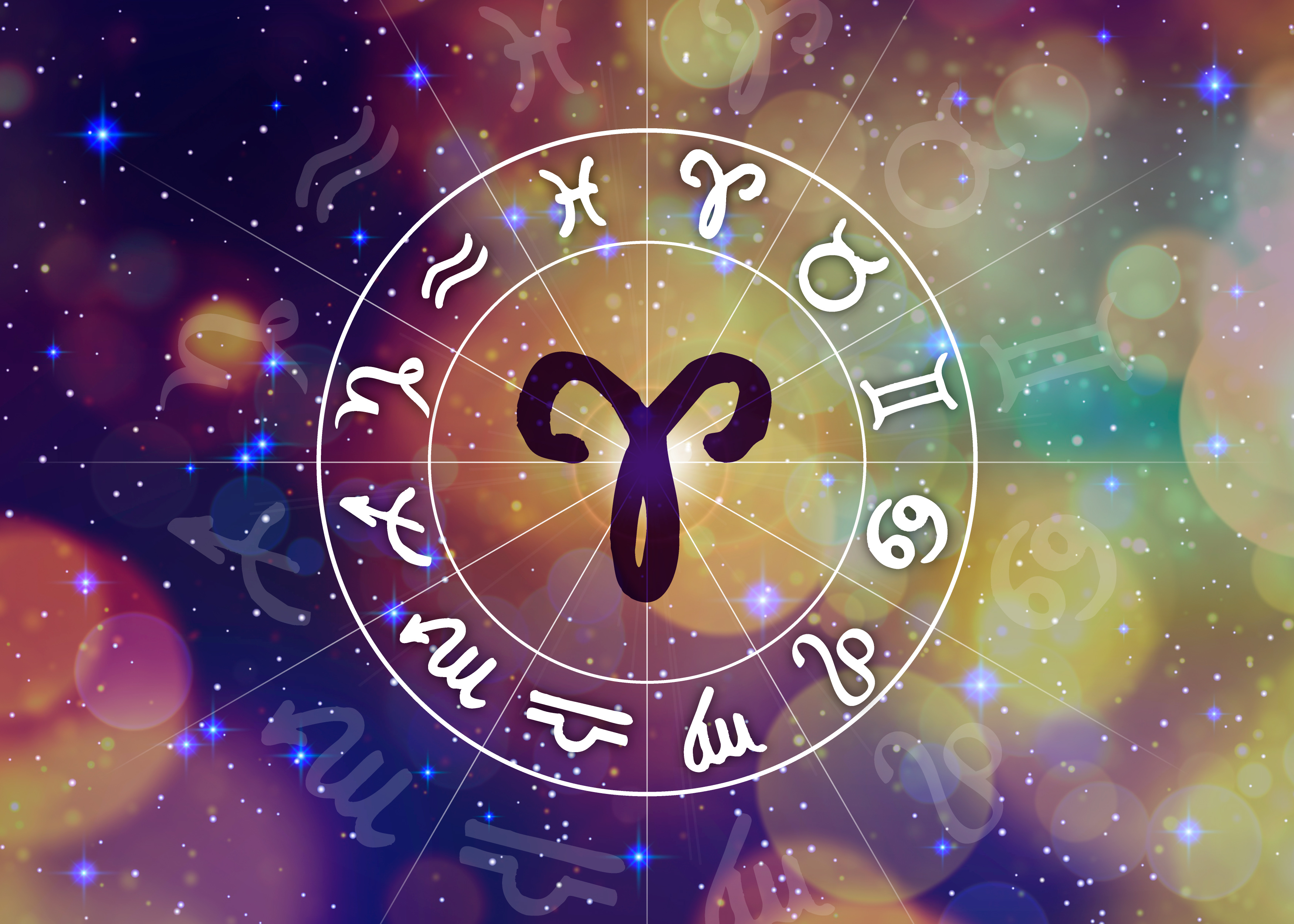 Aries horoscope inside the Zodiac wheel | Source: Shutterstock