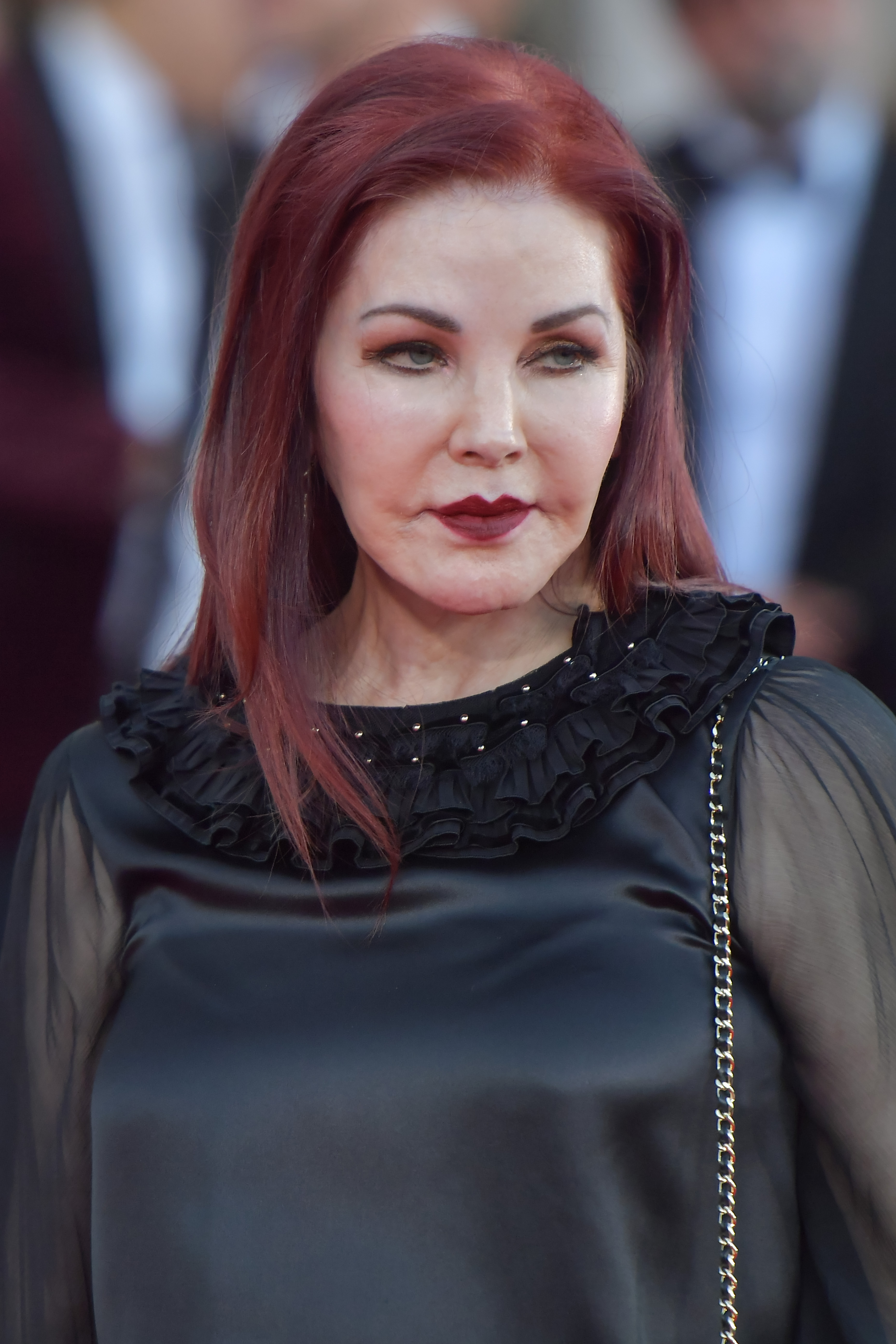 Priscilla Presley at a red carpet event for the movie "Priscilla" at the 80th Venice International Film Festival on September 4, 2023 in Venice, Italy. | Source: Getty Images