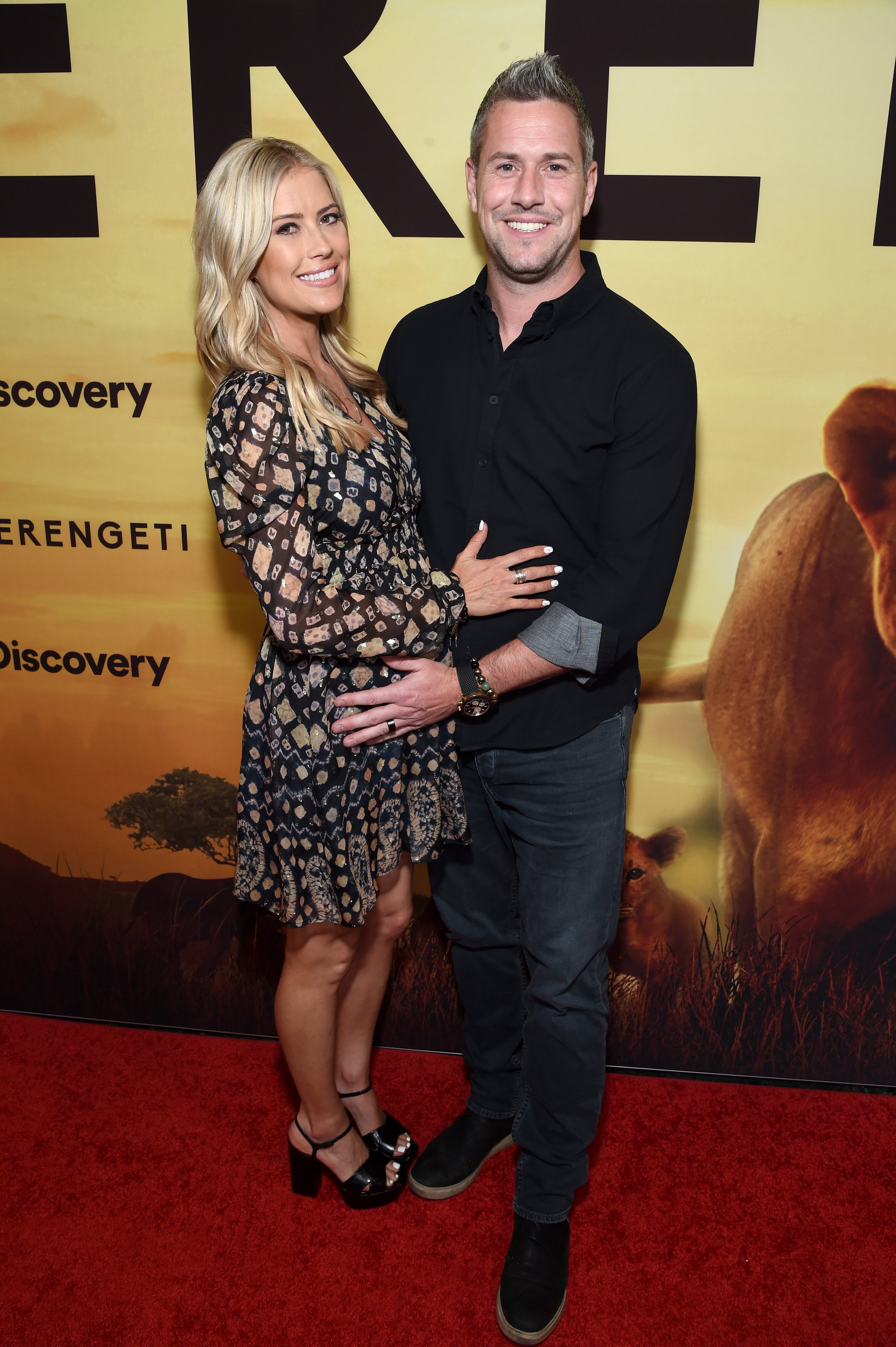 Christina Anstead and her husband, Ant at the Premiere of the movie, "Serengeti" | Photo: Getty Images