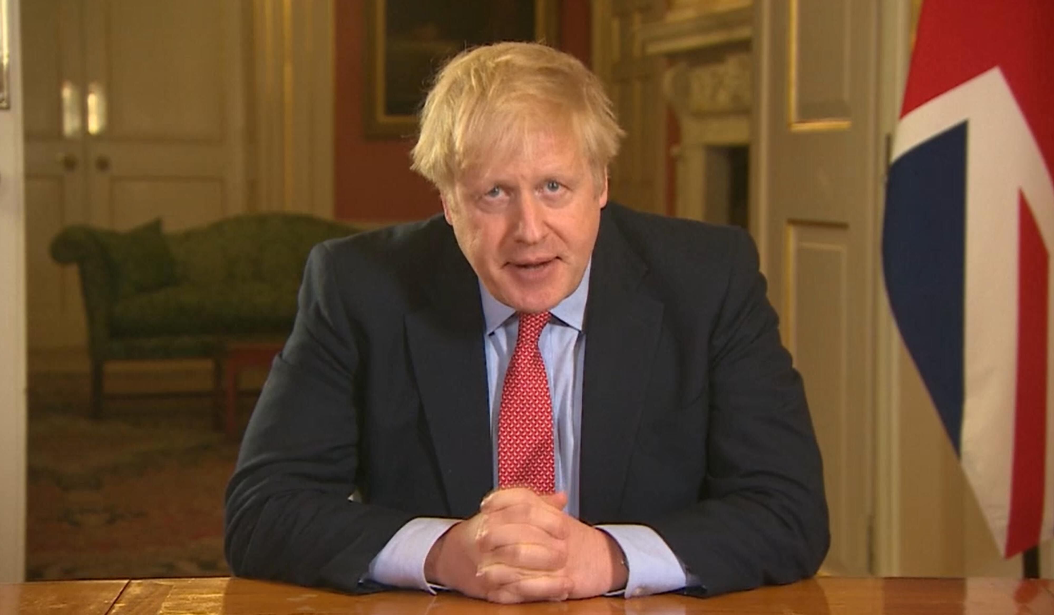 Prime Minister Boris Johnson addressing the nation from 10 Downing Street, London, as he placed the UK on lockdown amid the coronavirus (COVID-19) | Photo: Getty Images