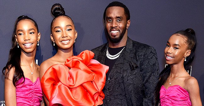 Diddy's Twin Daughters Pose among Tropic Leaves in Matching Neon Yellow ...