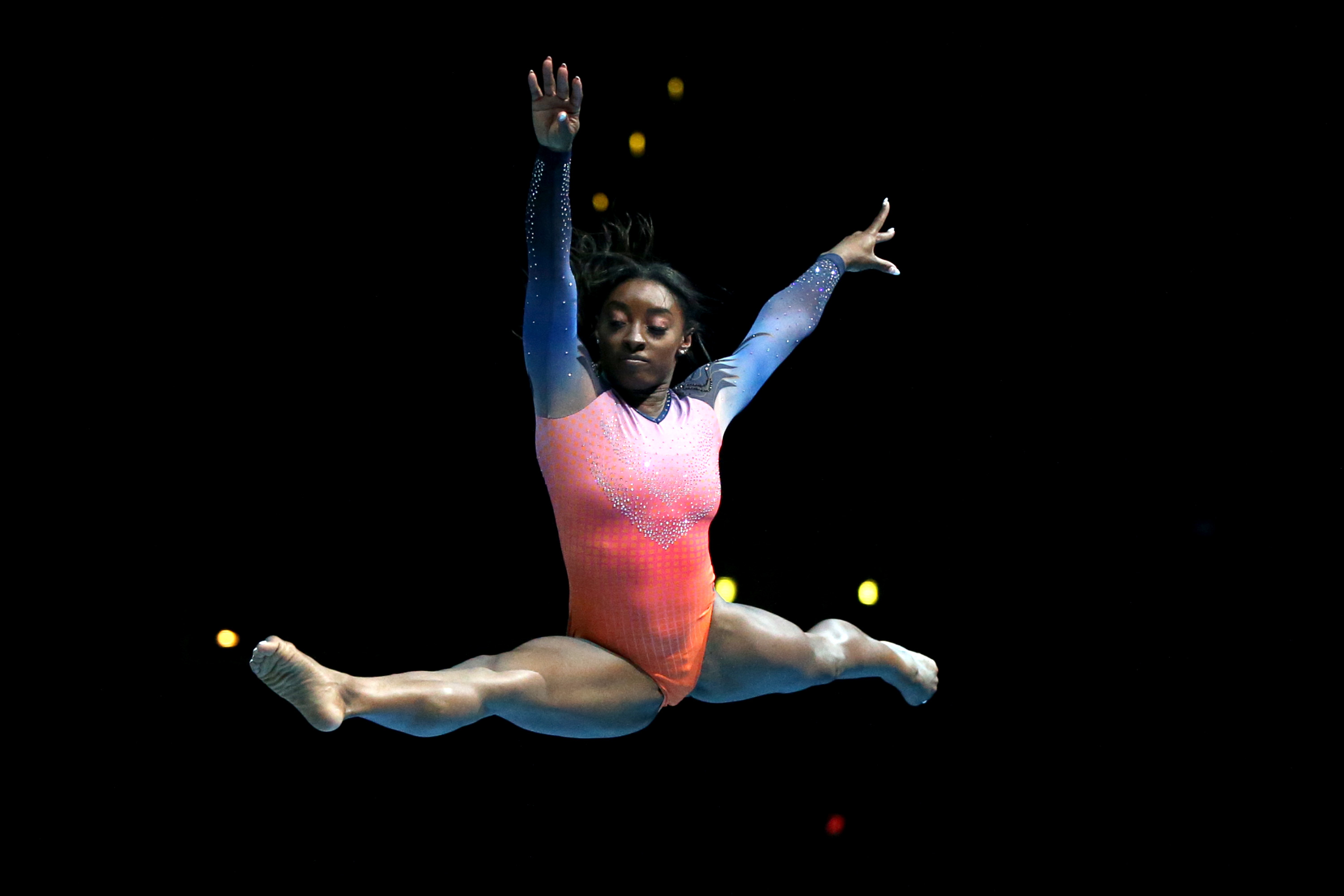 Simone Biles on September 25, 2021 in Los Angeles, California. | Source: Getty Images