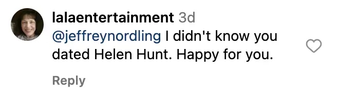 Fan comment dated October 2023 | Source: instagram.com/jeffreynordling