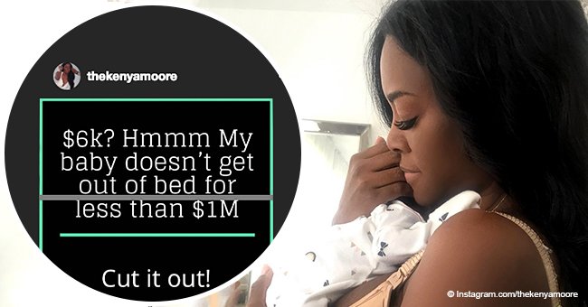 Kenya Moore slams claims that she accepted only $6K to publish photos of her newborn daughter