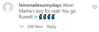 A fan's comment under an Instagram post of Ciara's son, Future Zahir, dancing | Photo: Instagram/theshaderoom
