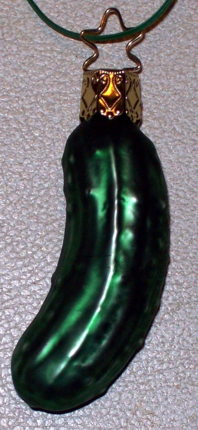 A Christmas pickle. | Source: Flickr