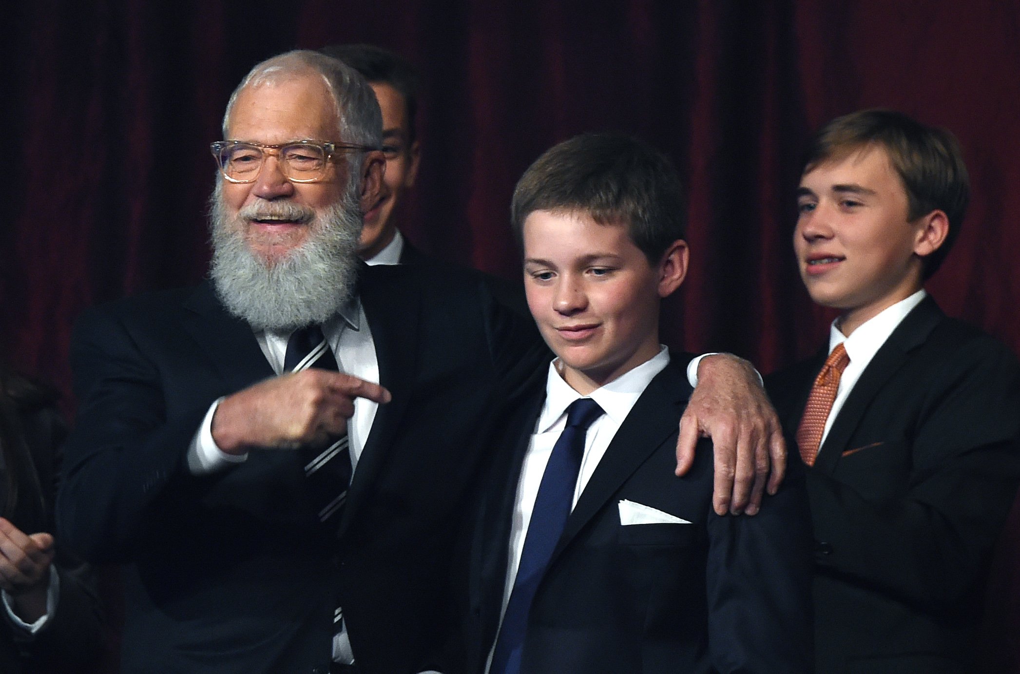 David Letterman with his son Harry Joseph at the 20th Annual Mark Twain Prize for American Humor in Washington, DC, on October 22, 2017 I Source: Getty Images