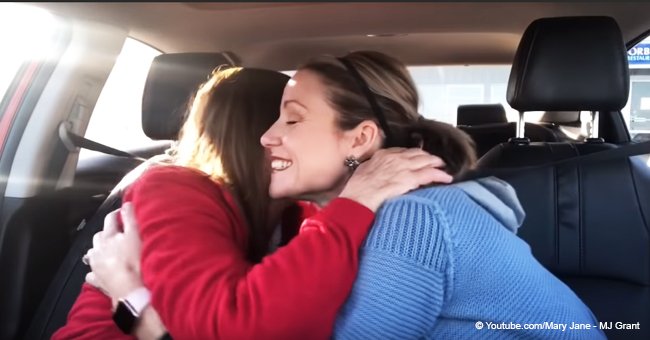 Touching Moment a Woman with Dementia Embraces Her Daughter, Remembering That She Is Her Mother