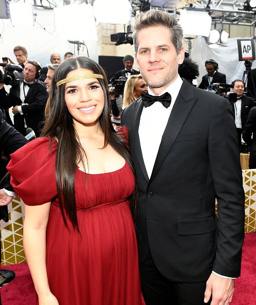 America Ferrera and Ryan Piers Williams at Hollywood and Highland on February 09, 2020 in Hollywood, California. | Photo: Getty Images