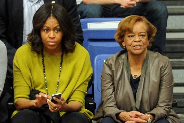 Michelle Obama and Marian Robinson at Bender Arena on November 23, 2014, in Washington, DC.| Photo: Getty Images