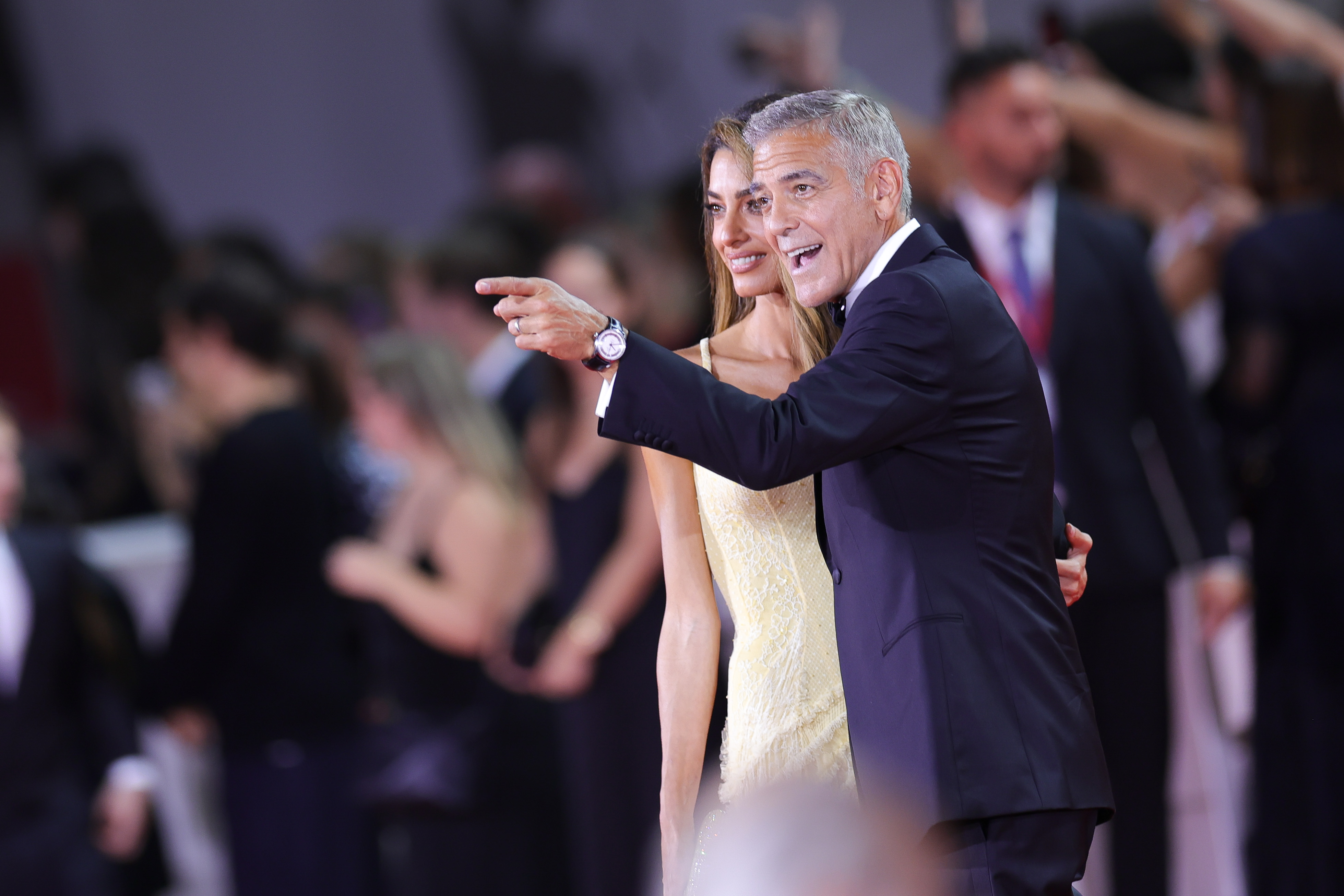 Amal Clooney and George Clooney attends the "Wolfs" red carpet during the 81st Venice International Film Festival on September 01, 2024 in Venice, Italy | Source: Getty Images