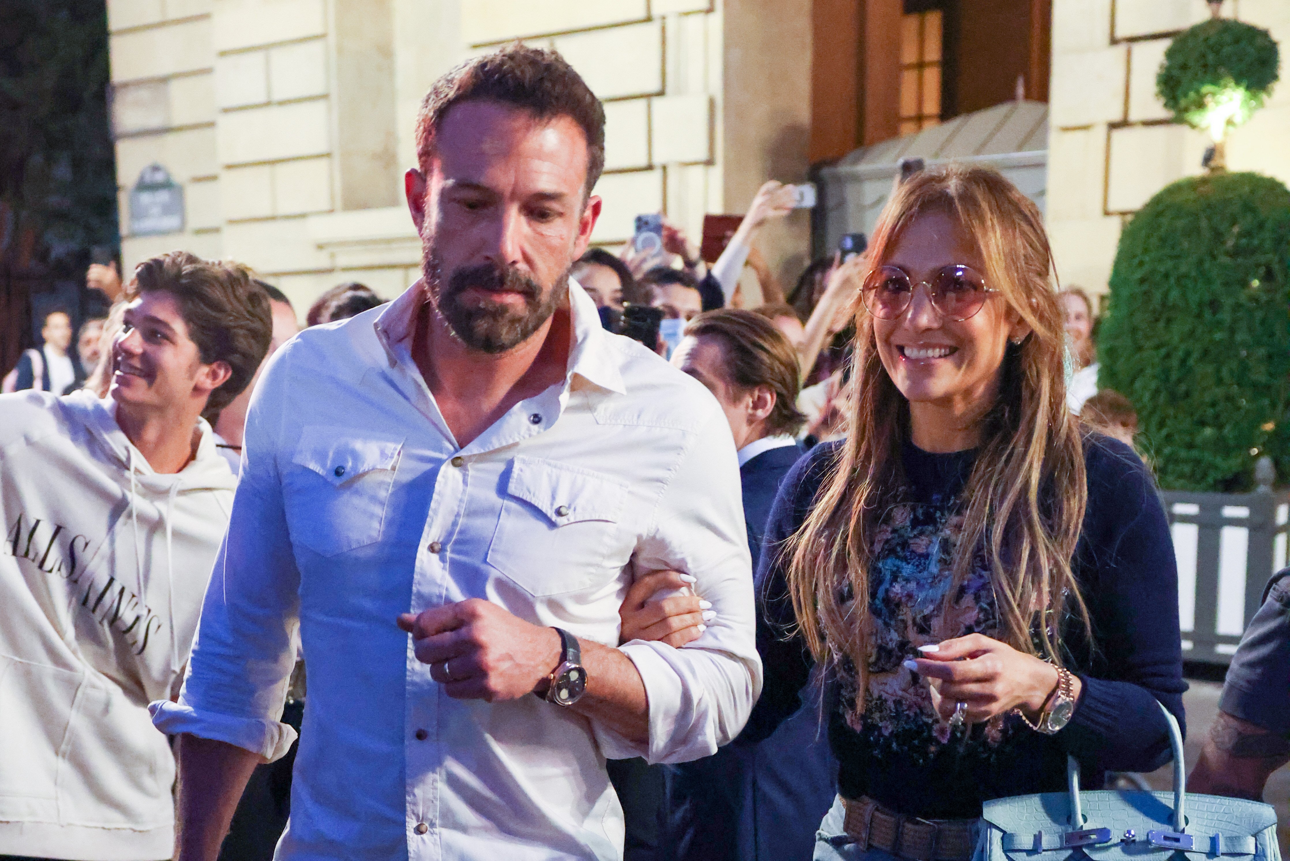 Ben Affleck and Jennifer Lopez seen on July 26, 2022, in Paris, France | Source: Getty Images