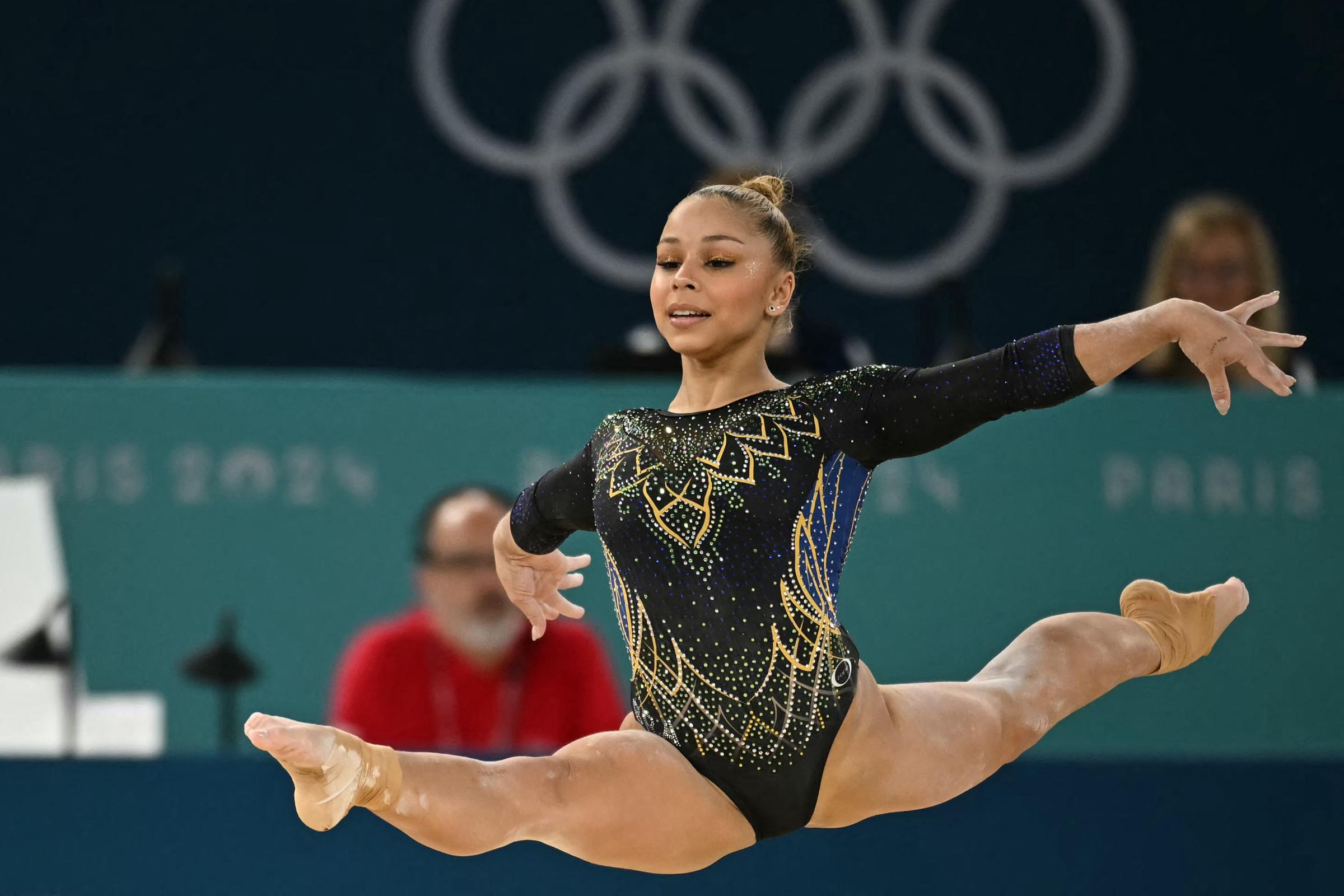 Flavia Saraiva competes during the Artistic Gymnastics Women's Team Final on July 30, 2024, in Paris, France. | Source: Getty Images