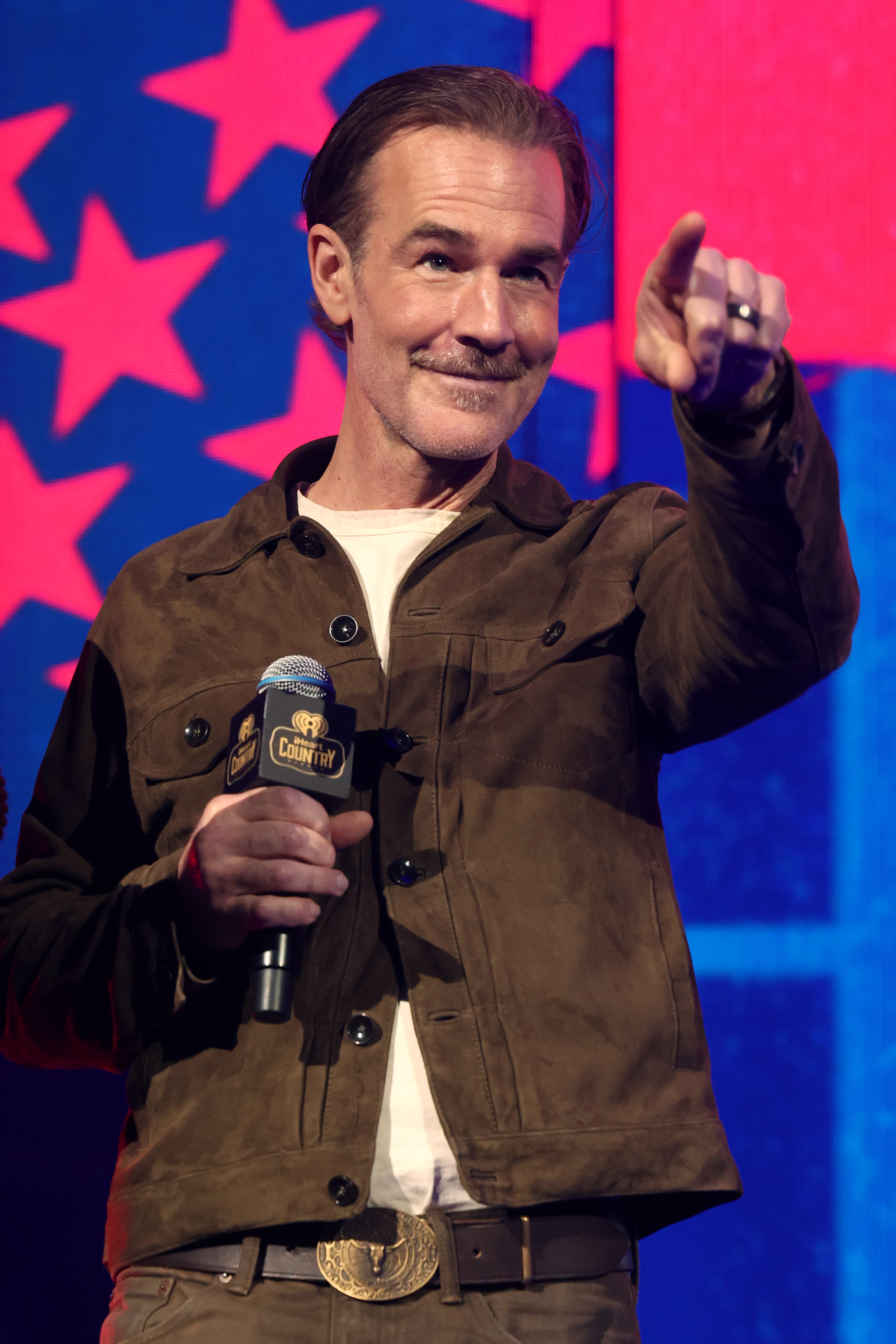 James Van Der Beek onstage during the 2025 iHeartCountry Festival on May 3 in Texas, United States. | Source: Getty Images