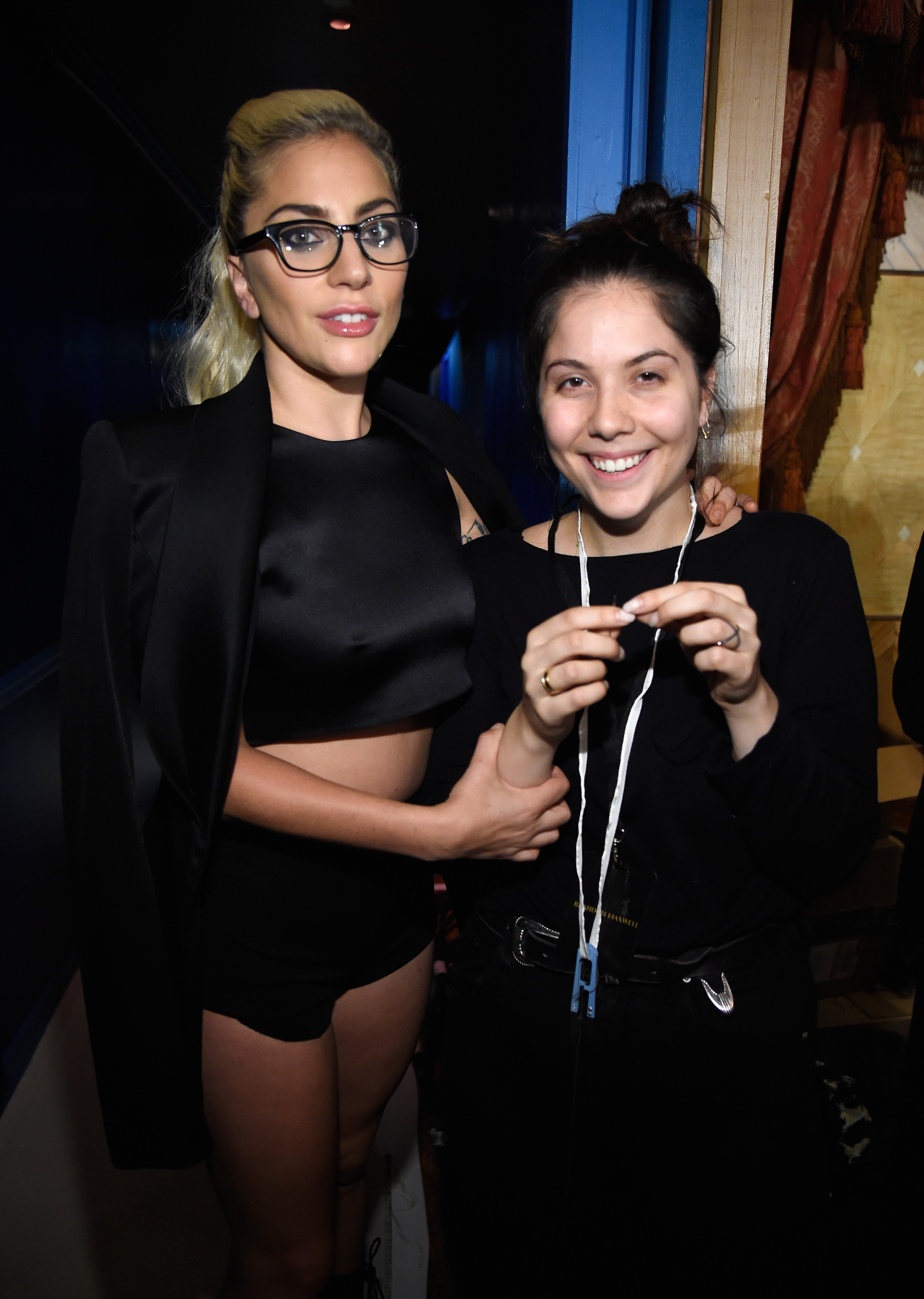 Lady Gaga and Natali Germanotta are pictured at Brandon Maxwell's show during New York Fashion Week at Russian Tea Room on September 13, 2016, in New York City | Source: Getty Images