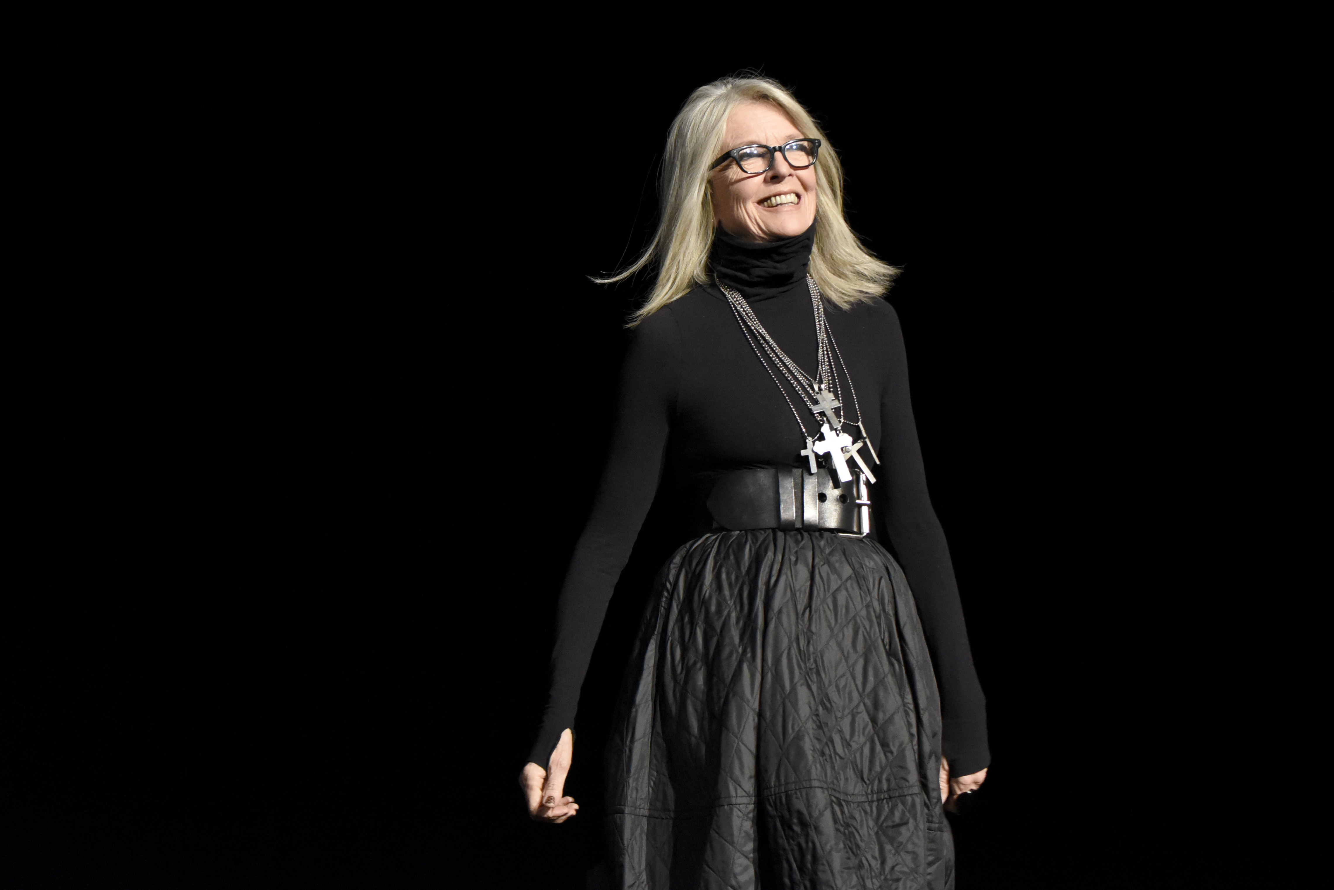 Diane Keaton onstage during the panel for "The Godfather" 45th Anniversary Screening during the 2017 Tribeca Film Festival closing night at Radio City Music Hall on April 29, 2017, in New York City. | Source: Getty Images