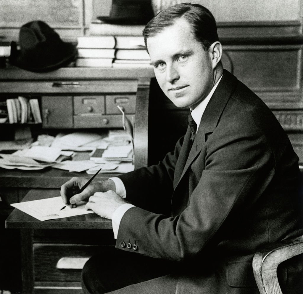 Joseph P. Kennedy at his job as President of Columbia Trust | Photo: Getty Images