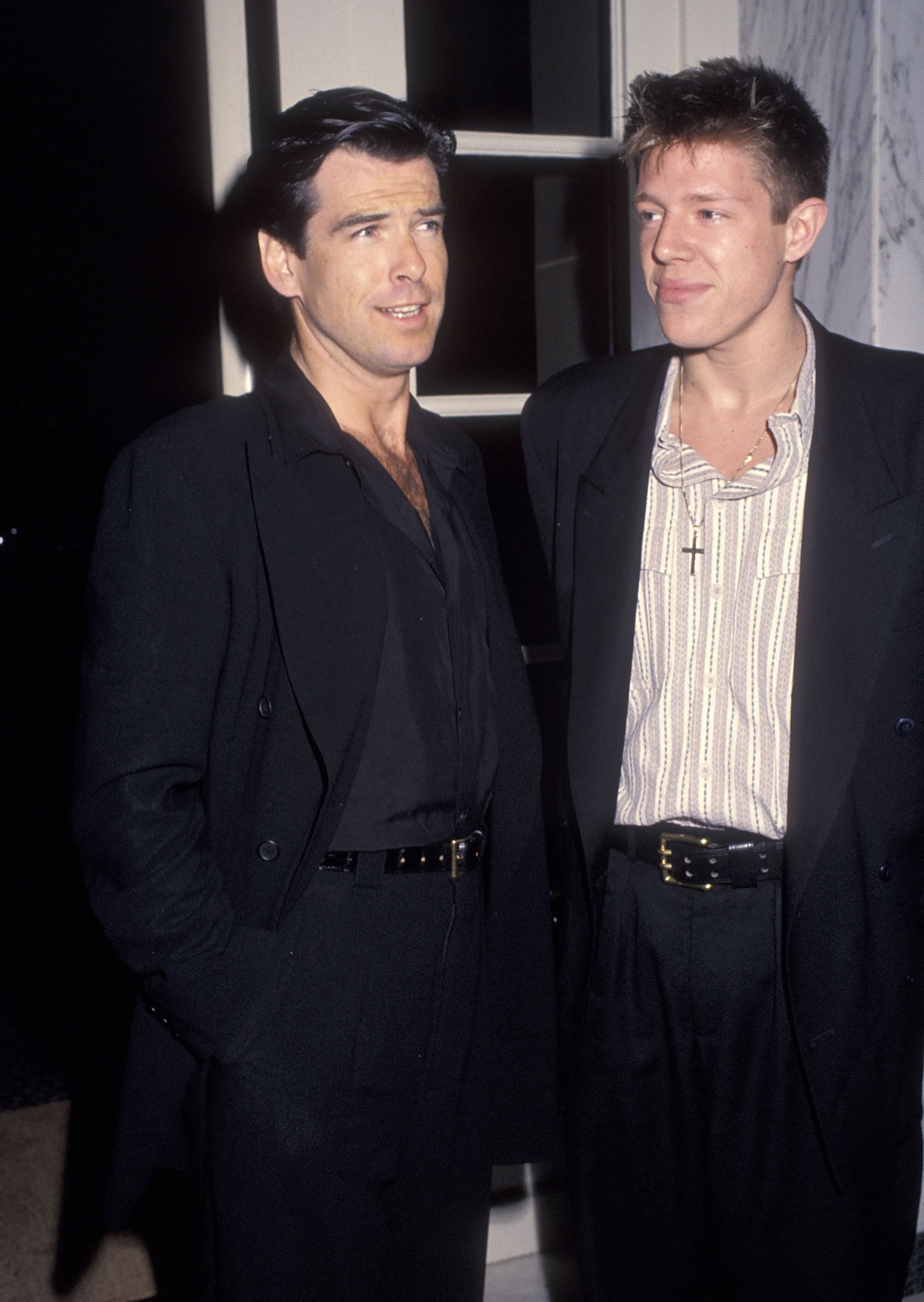 Pierce Brosnan and son Christopher at the American Cinema Awards in Los Angeles in 1994 | Source: Getty Images