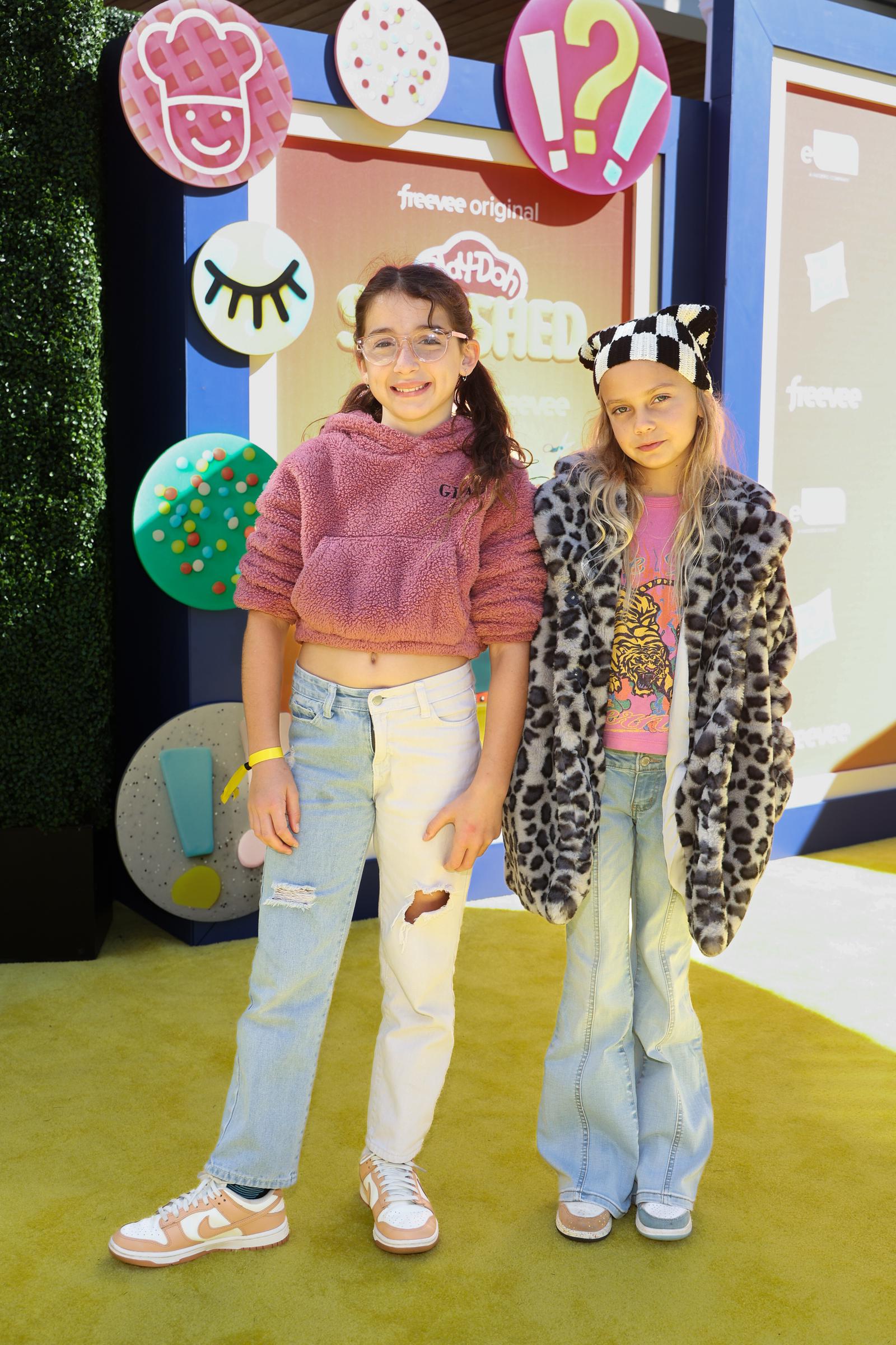 Rio Hudson and Eastyn Hyatt stepped out for a fun-filled day at the Play-Doh Squished premiere in 2022. The duo posed together at Westfield Century City Mall, bringing young energy to the colorful Los Angeles event.