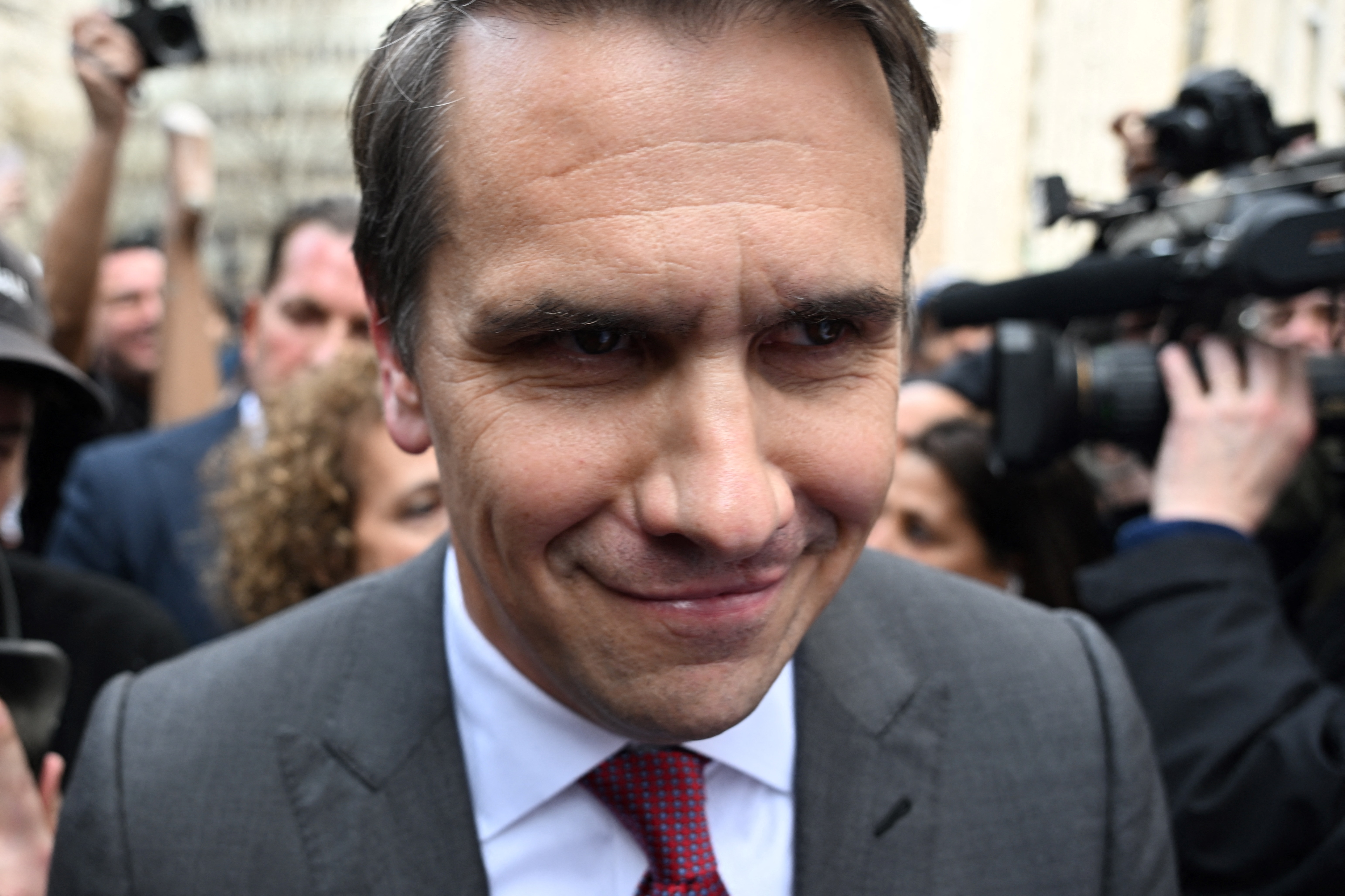 Todd Blanche speaks to the press outside the Manhattan Criminal Court following a hearing for Donald Trump on April 4, 2023, in New York City | Source: Getty Images