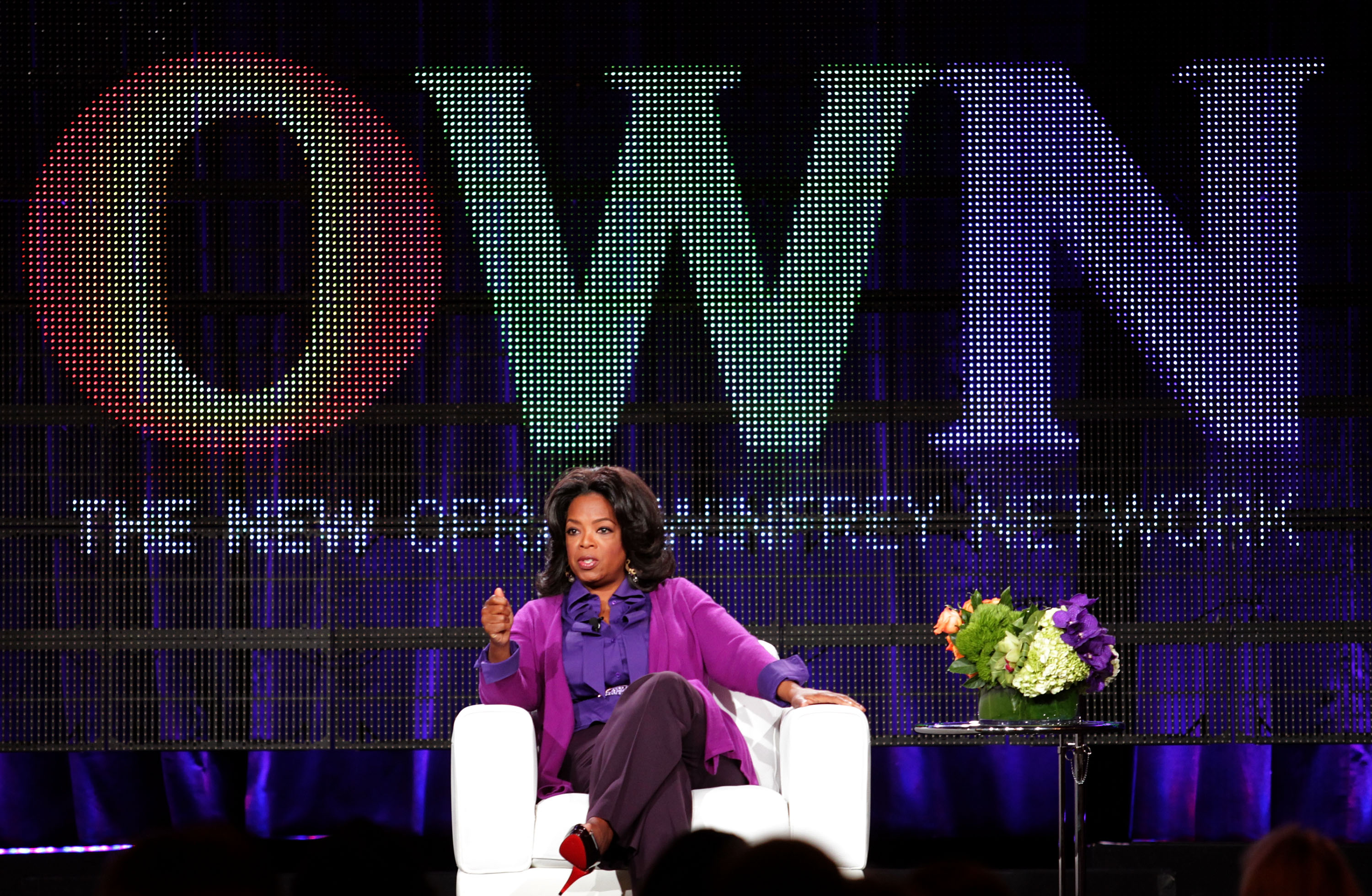 Oprah Winfrey speaks during the "OWN: Oprah Winfrey Network" portion of the 2011 Winter TCA press tour on January 6, 2011 | Source: Getty Images