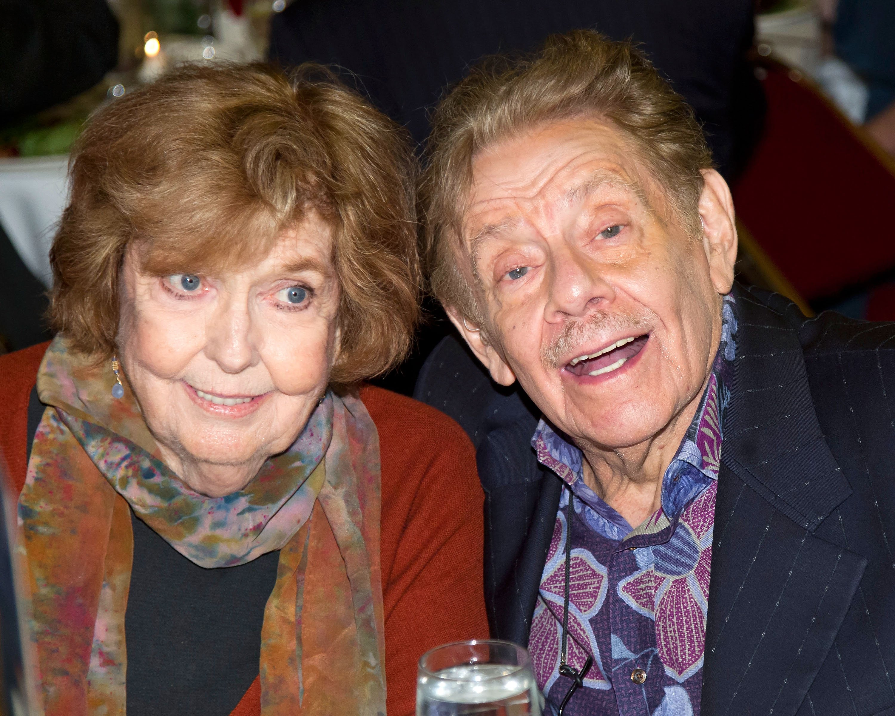 Anne Meara and Jerry Stiller attends the 62nd Annual Outer Critics Circle Awards at Sardi's on May 24, 2012. | Source: Getty Images