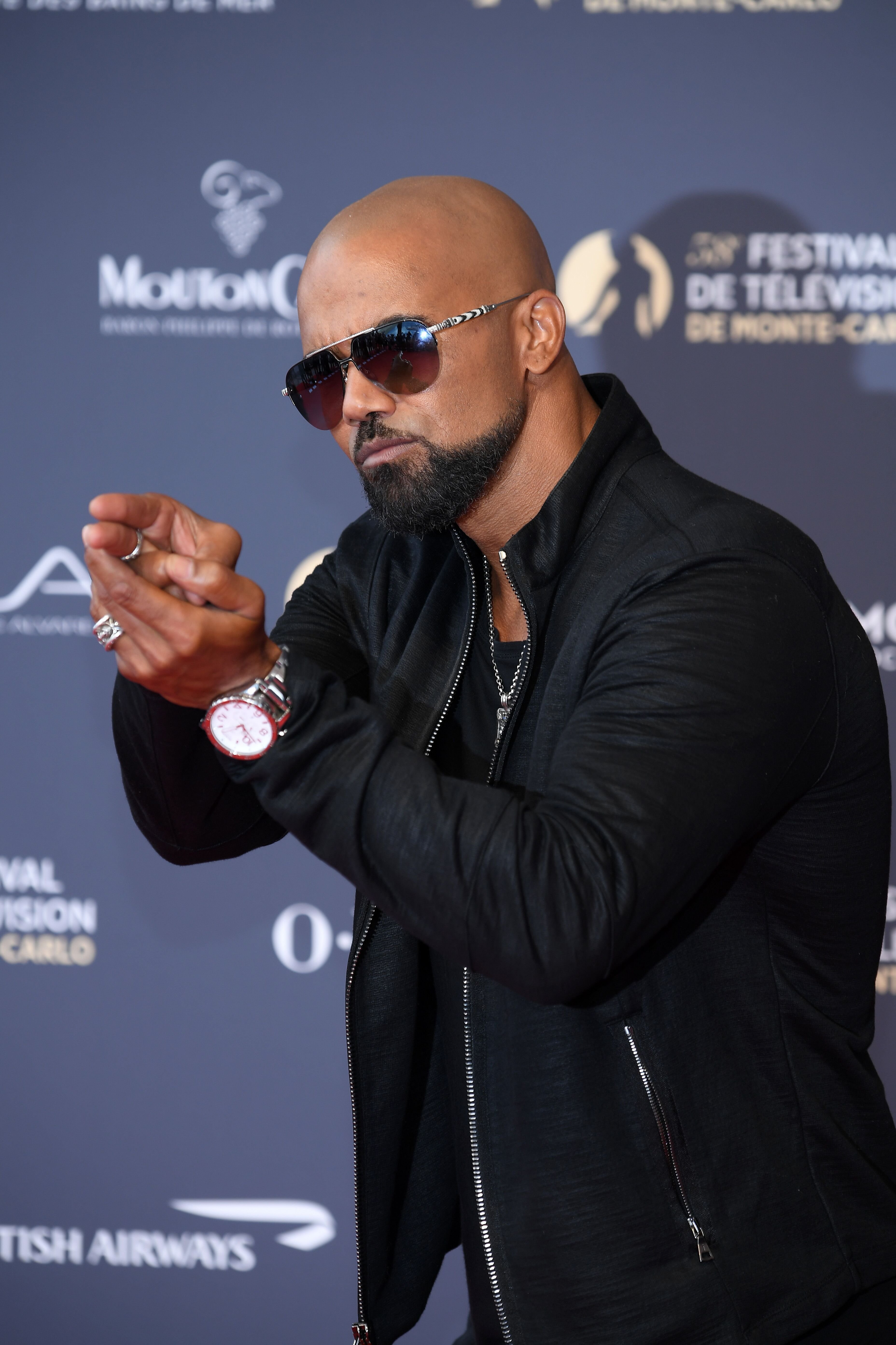 Shemar Moore attends the opening ceremony of the 58th Monte Carlo TV Festiv...