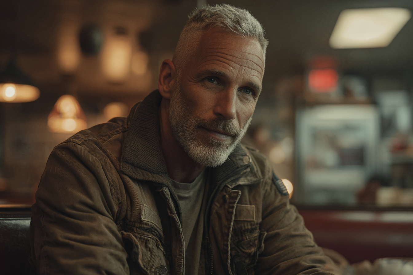 A man in a diner | Source: Midjourney