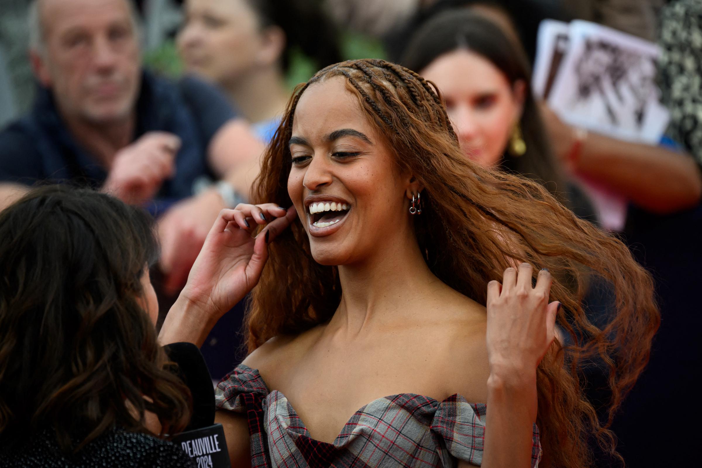 Malia Ann Obama arrives to attend the opening ceremony of the 50th edition of the Deauville American film festival, on September 6, 2024, in Deauville. | Source: Getty Images